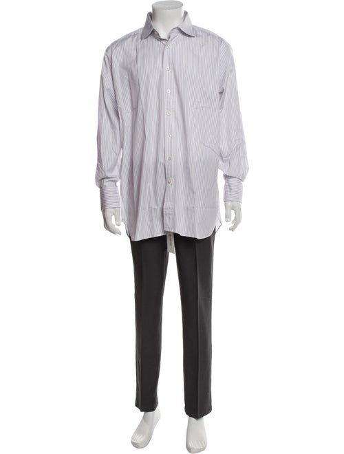 Paul Stuart Striped Long Sleeve Dress Shirt