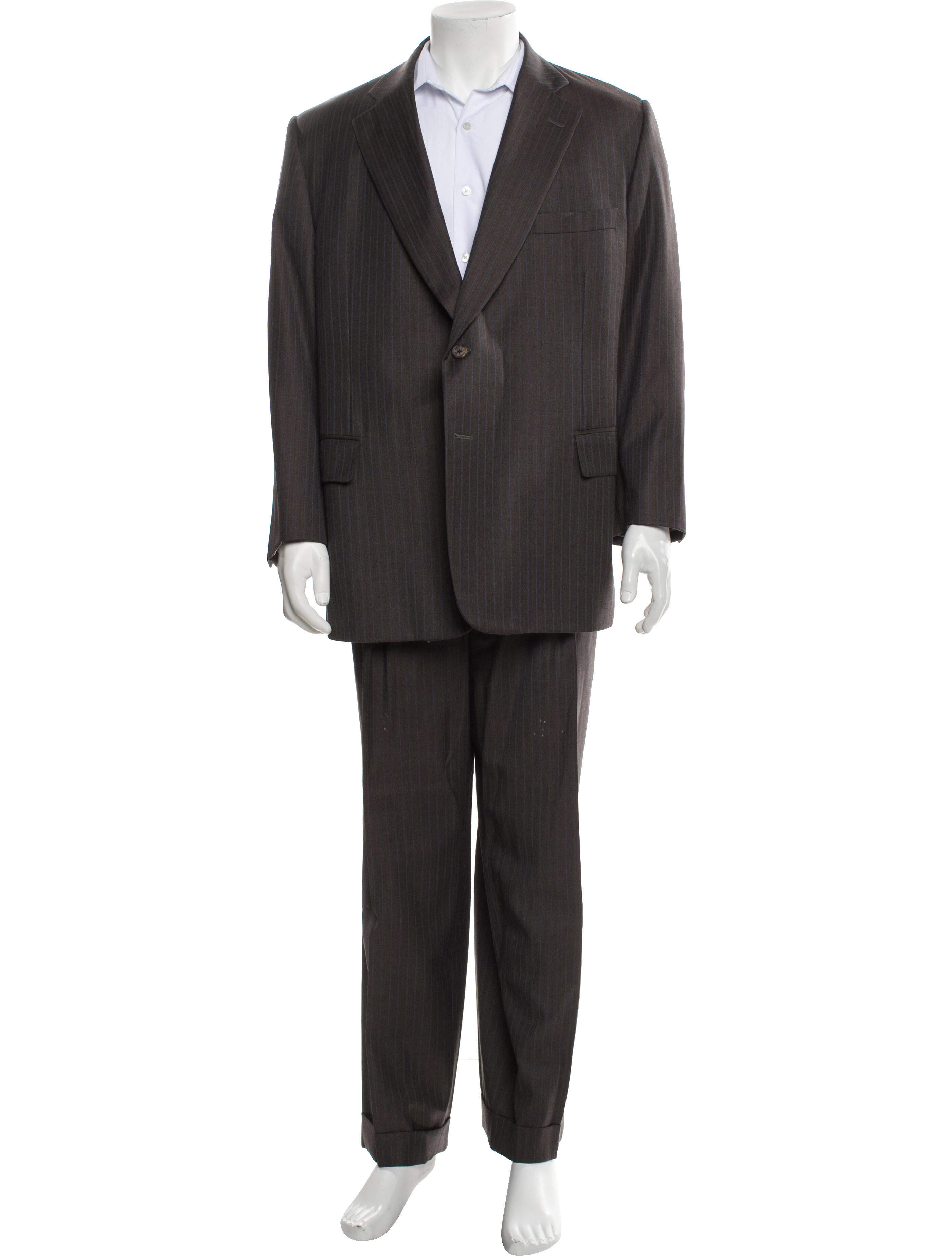 Paul Stuart Wool Striped Two-Piece Suit