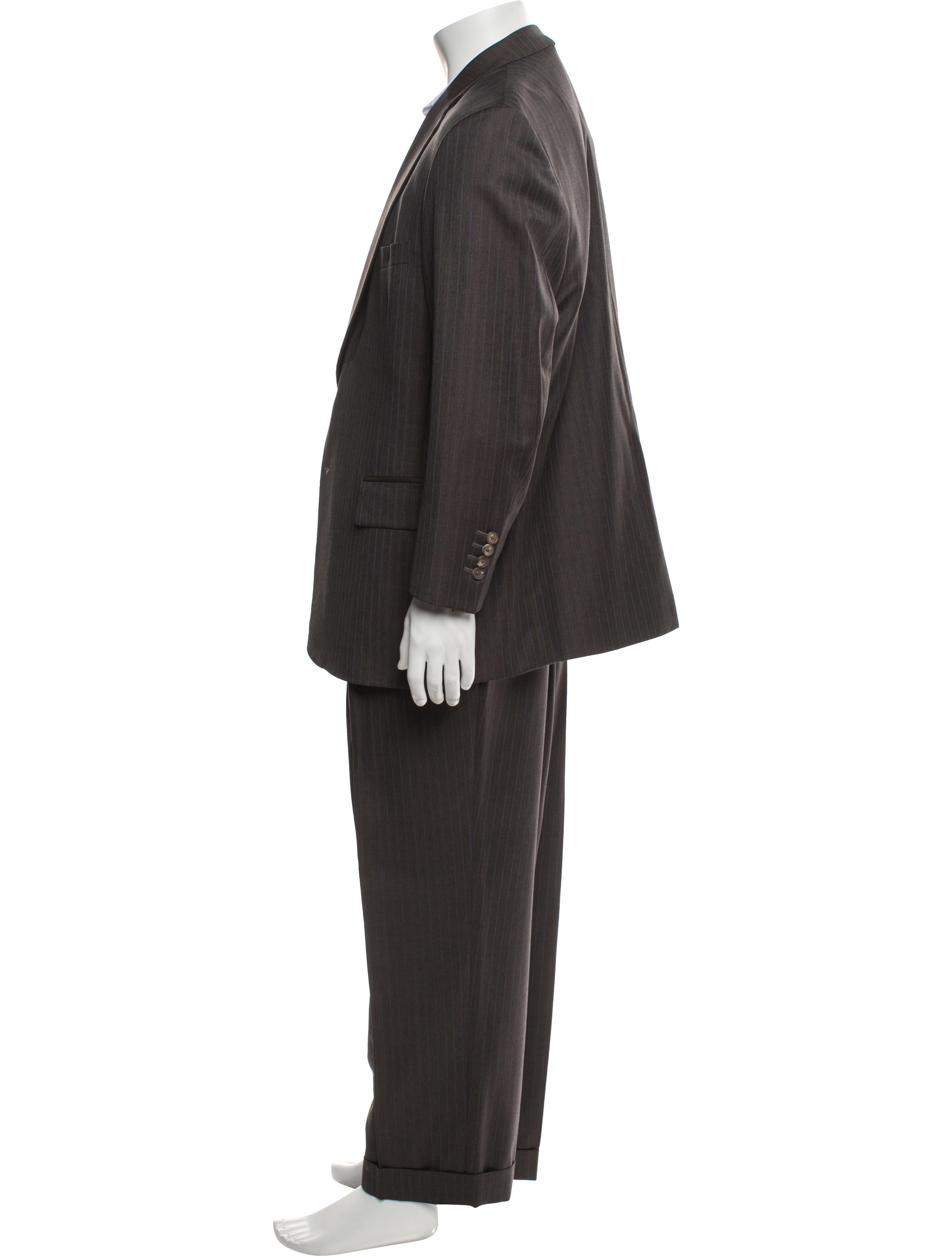 Paul Stuart Wool Striped Two-Piece Suit
