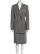 Paul Stuart Wool Tweed Pattern Skirt Suit