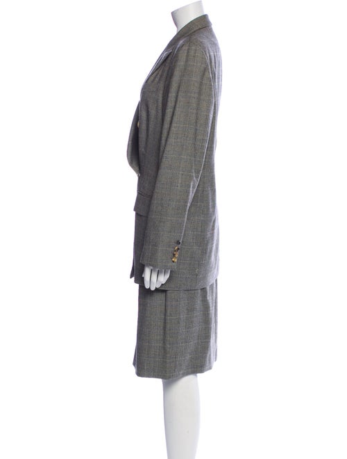 Paul Stuart Wool Tweed Pattern Skirt Suit