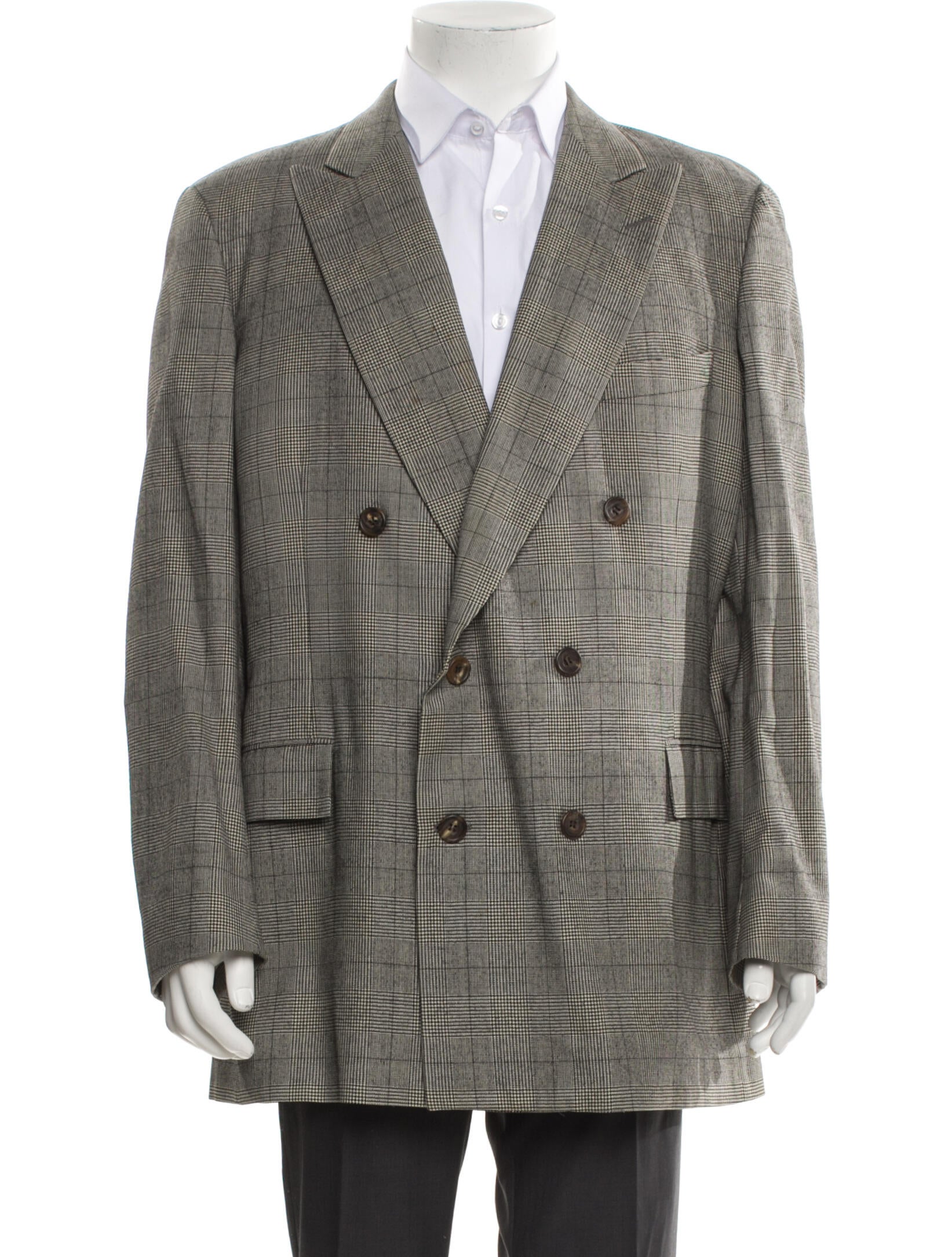Paul Stuart Plaid Print Blazer