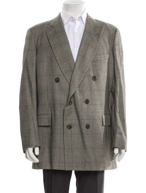 Paul Stuart Plaid Print Blazer