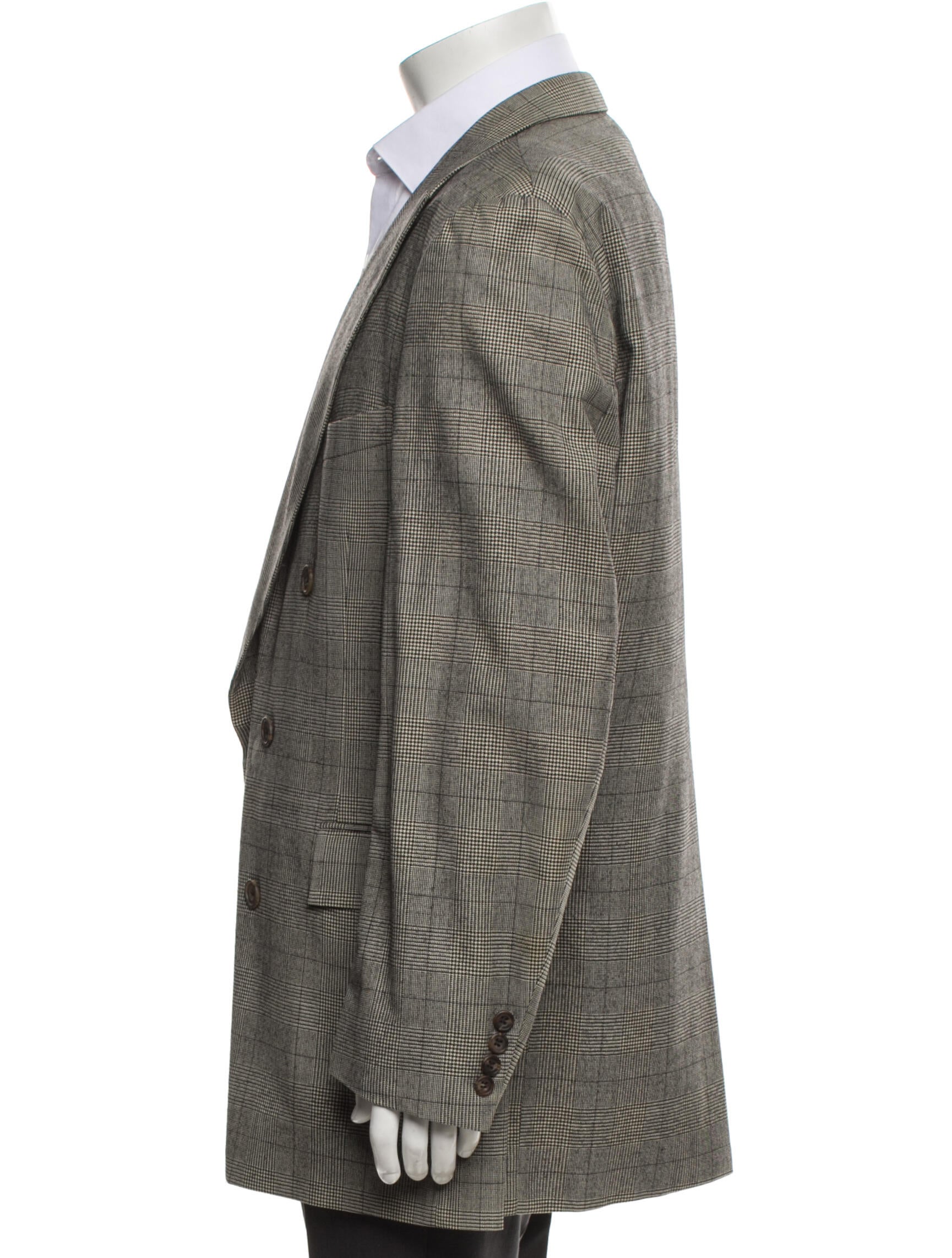 Paul Stuart Plaid Print Blazer