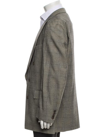 Paul Stuart Plaid Print Blazer