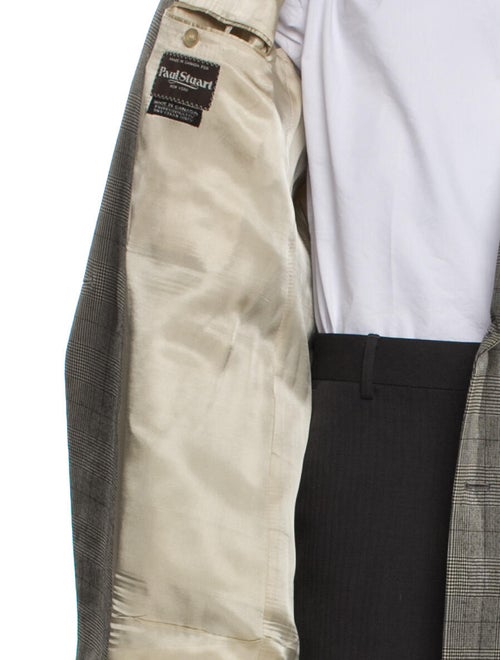 Paul Stuart Plaid Print Blazer