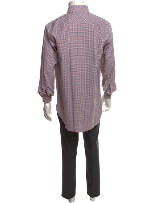 Paul Stuart Plaid Print Long Sleeve Shirt