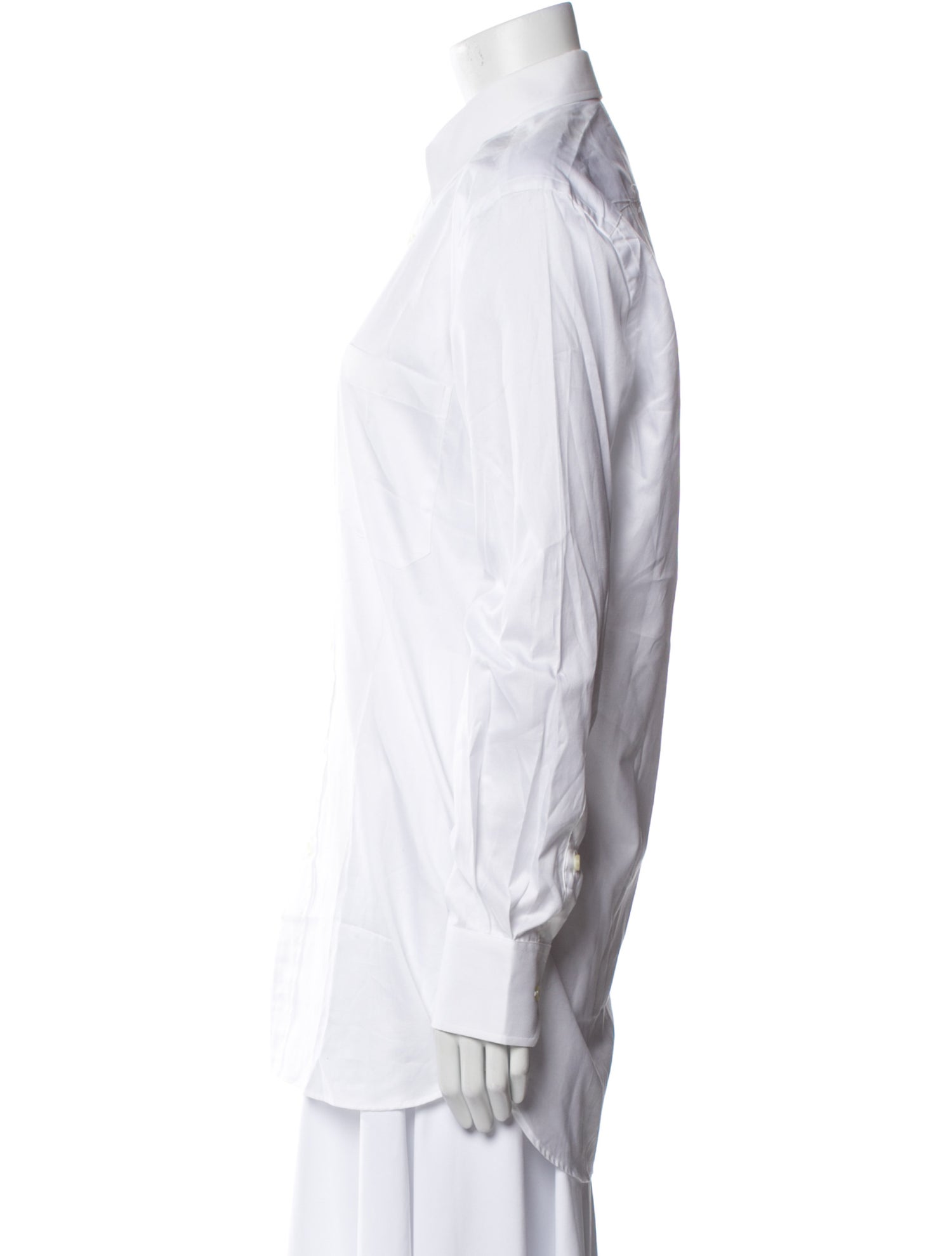 Paul Stuart Long Sleeve Button-Up Top