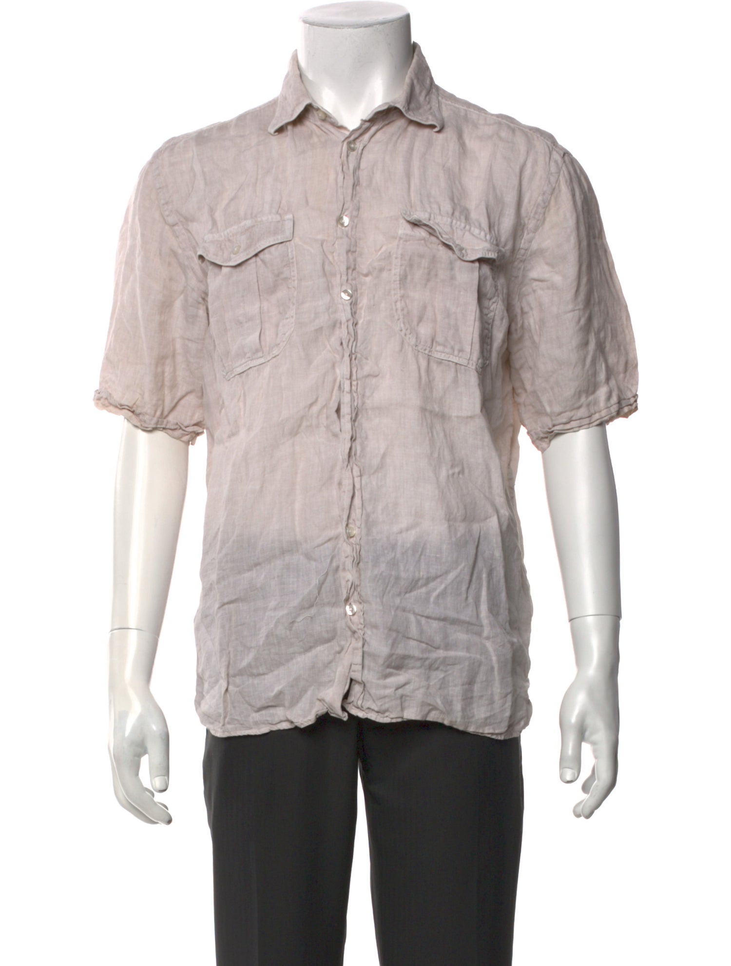 Paul Stuart Linen Short Sleeve Shirt