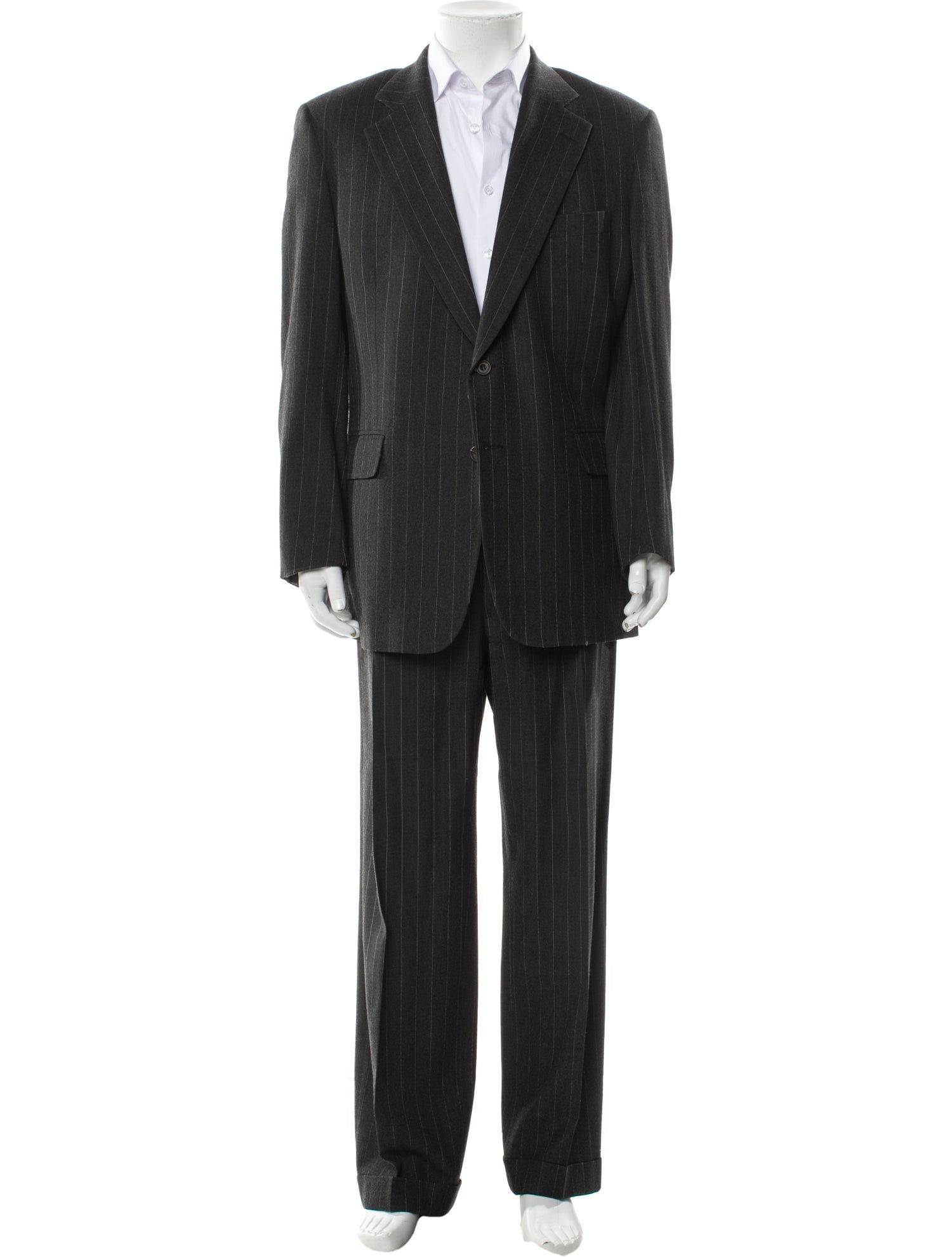 Paul Stuart Wool Striped Two-Piece Suit