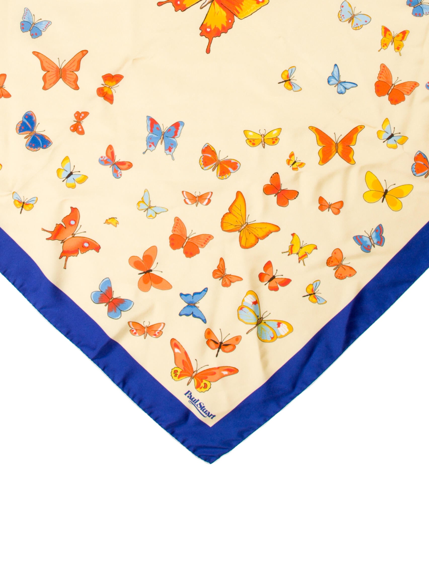 Paul Stuart Silk Printed Scarf