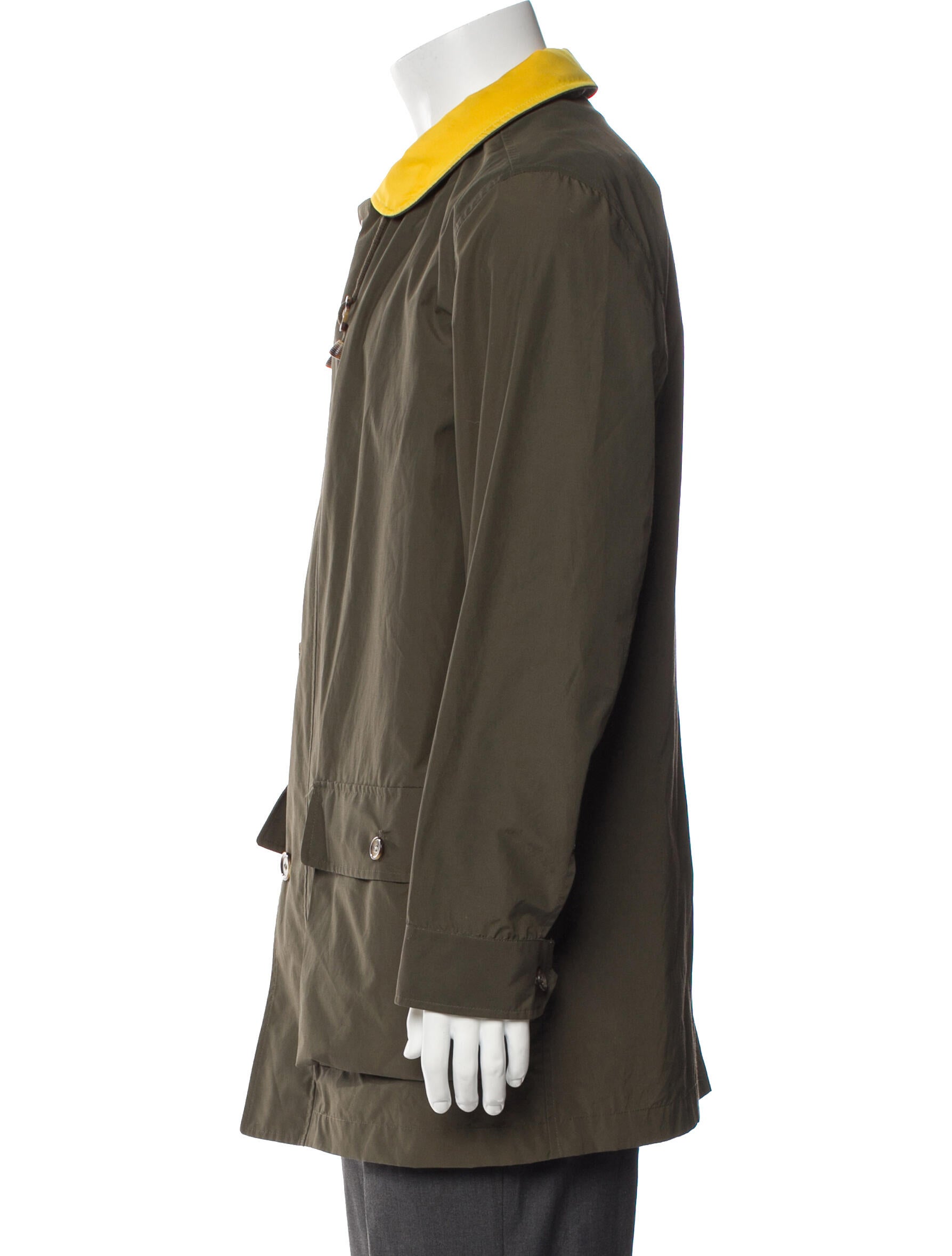 Paul Stuart Colorblock Pattern Parka