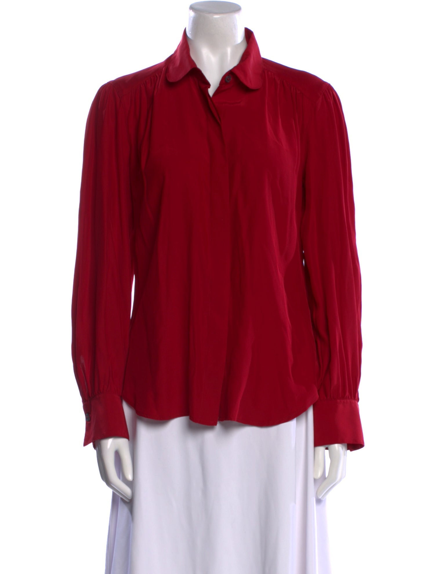 Paul Stuart Silk Long Sleeve Blouse