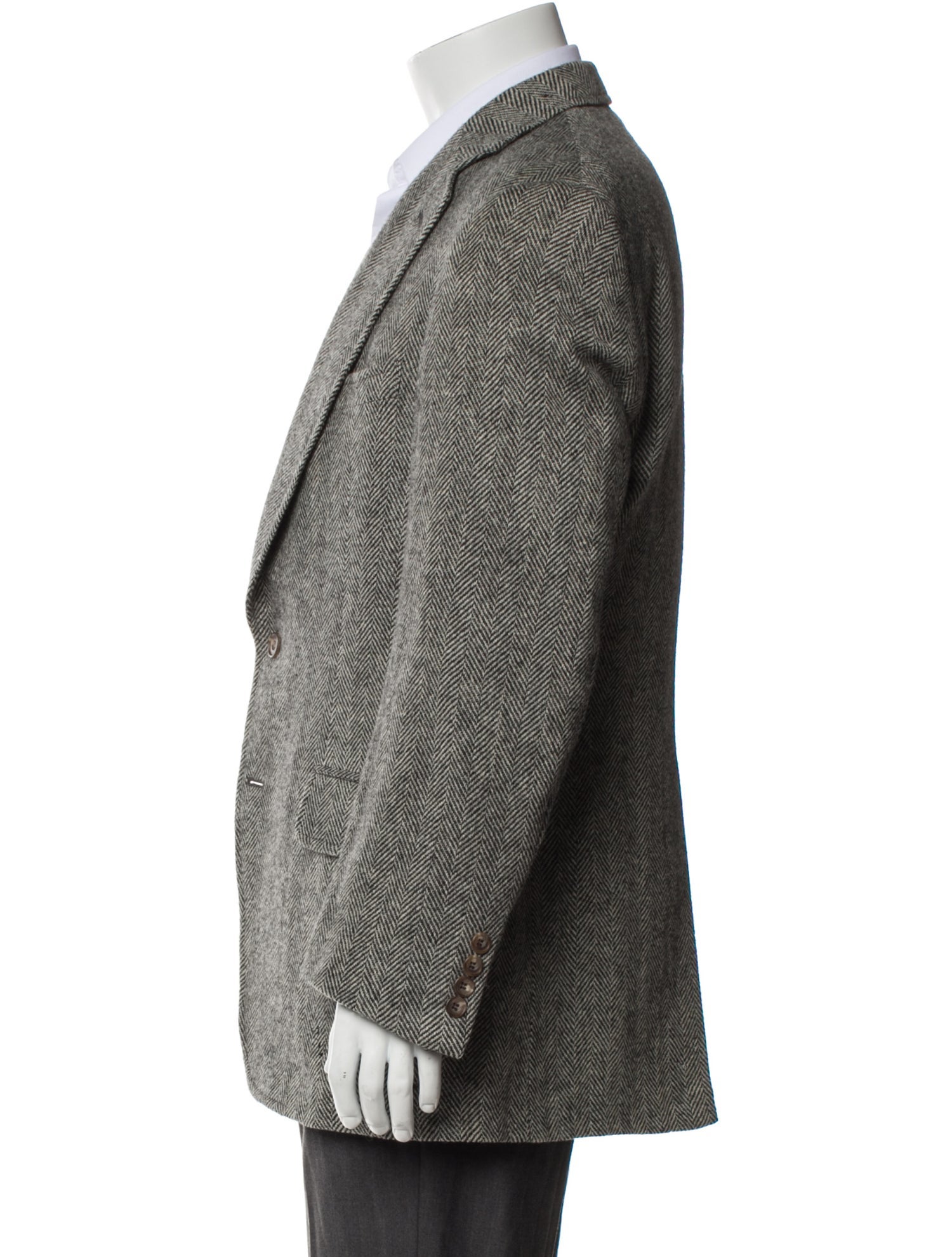 Paul Stuart Wool Tweed Pattern Blazer