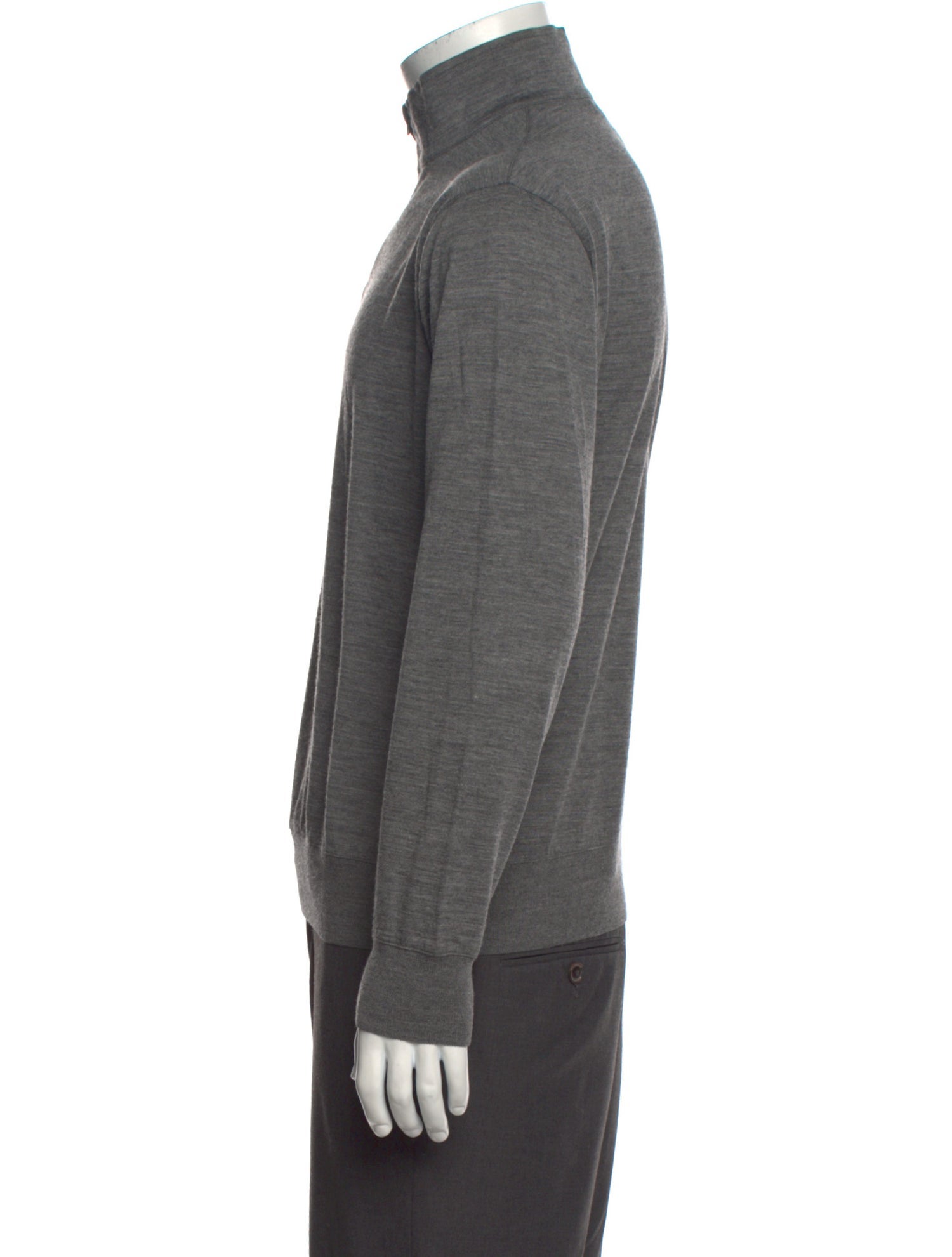 Paul Stuart Baby Alpaca Mock Neck Pullover