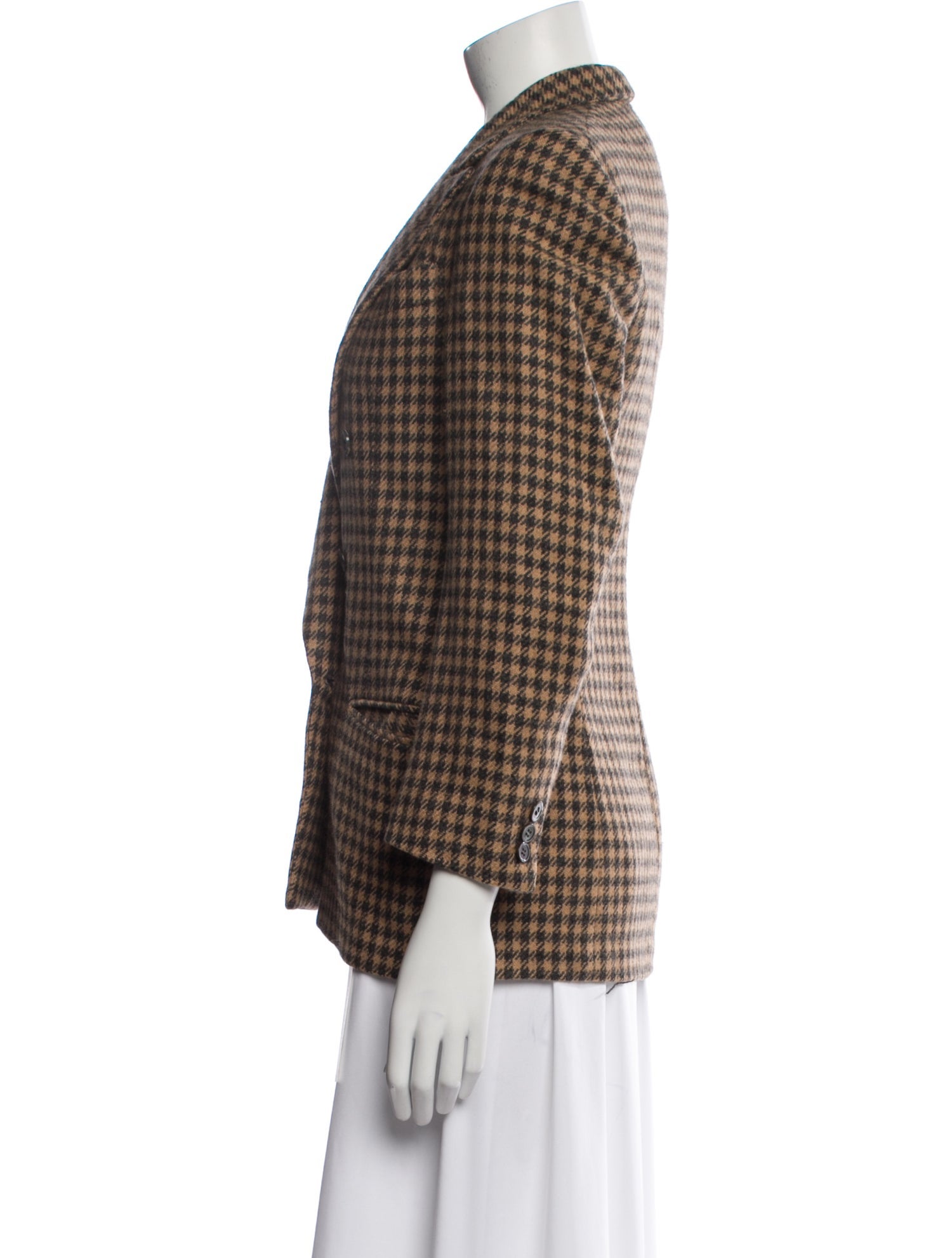 Paul Stuart Plaid Print Blazer