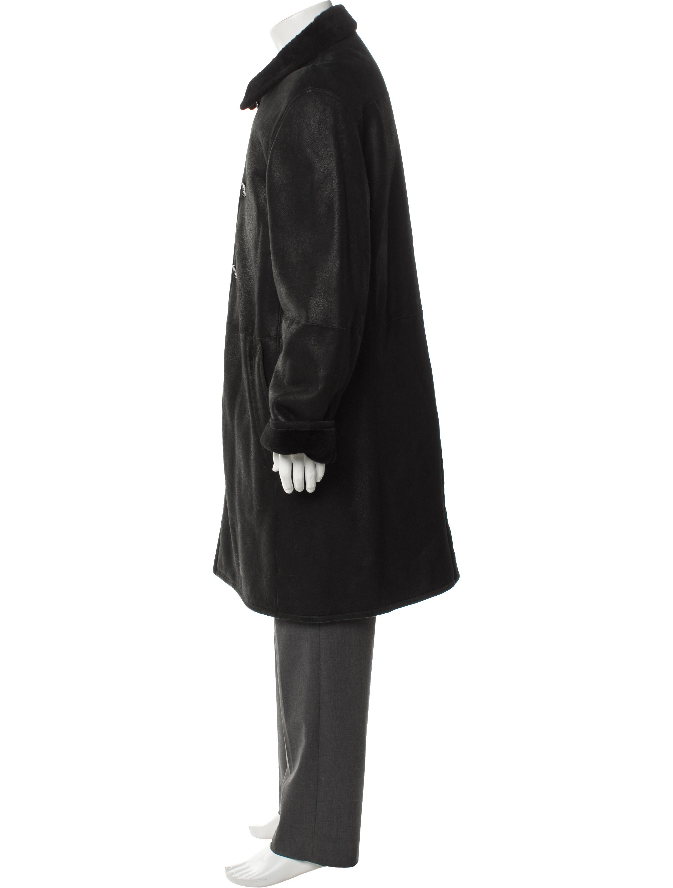 Paul Stuart Lambskin Overcoat