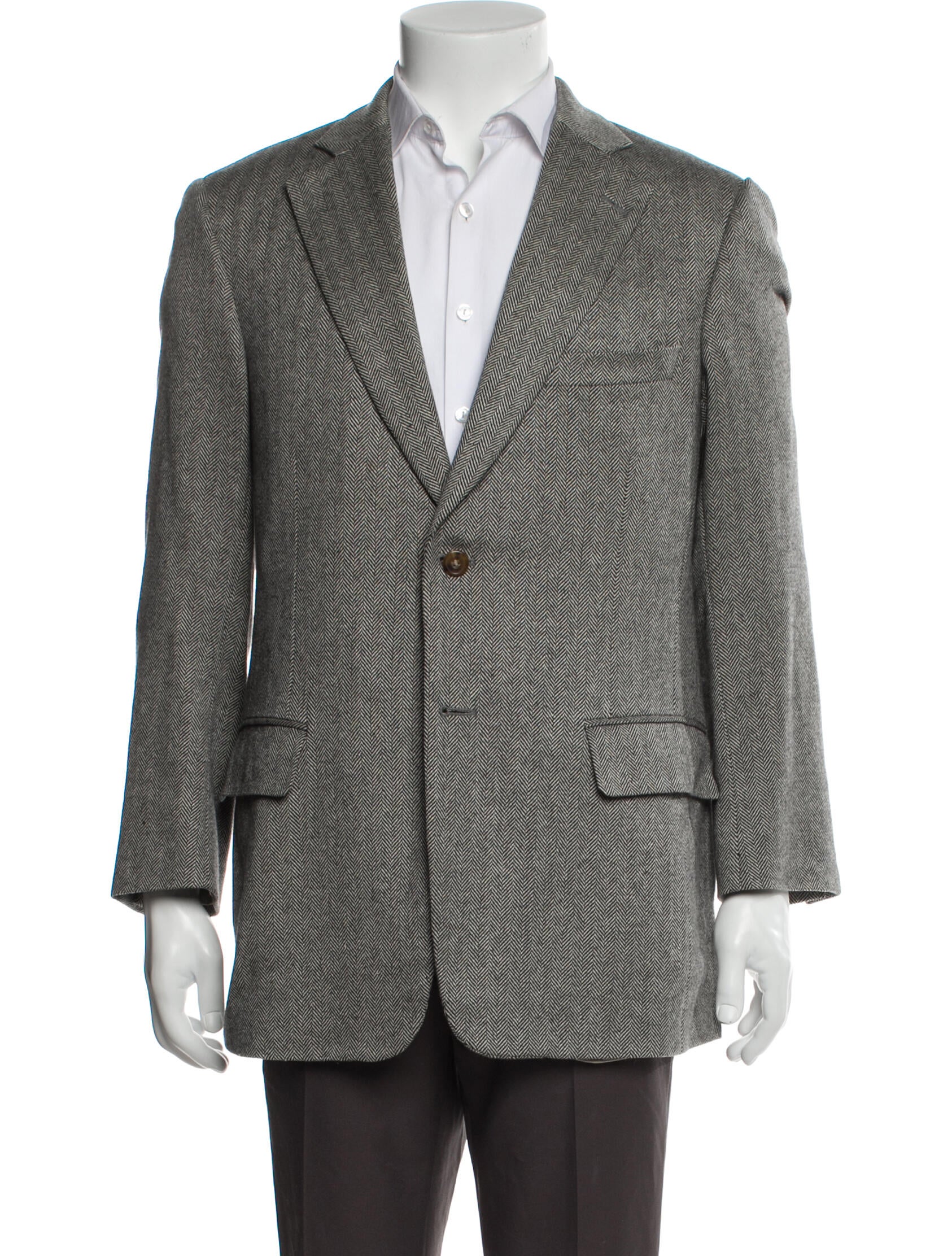 Paul Stuart Cashmere Printed Blazer