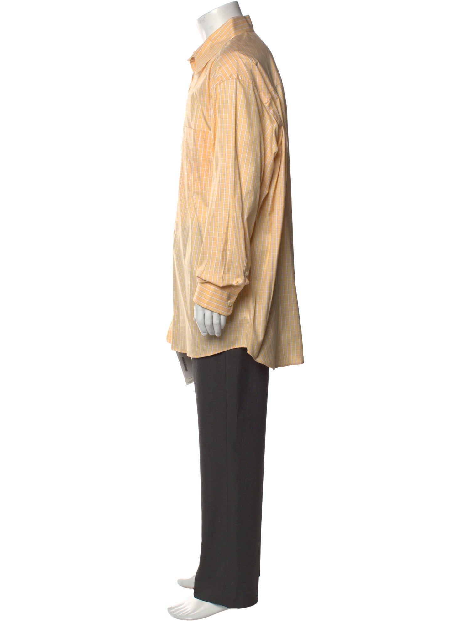 Paul Stuart Plaid Print Long Sleeve Shirt