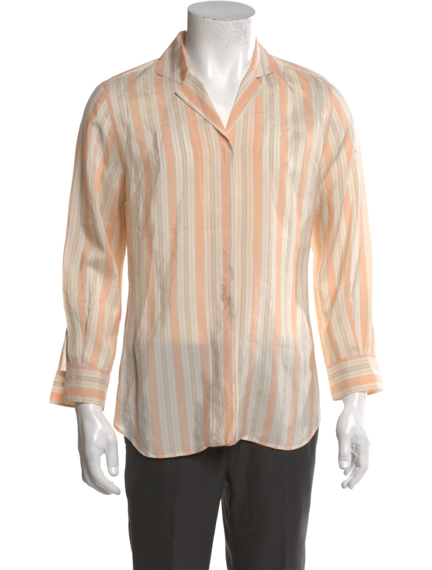 Paul Stuart Silk Striped Shirt
