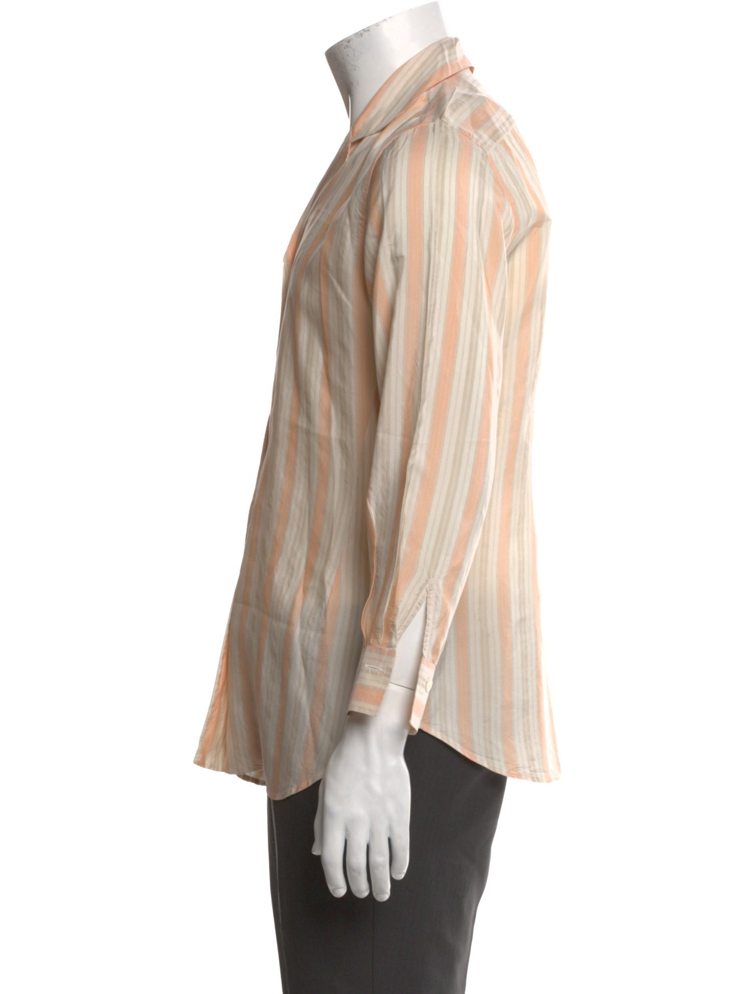 Paul Stuart Silk Striped Shirt
