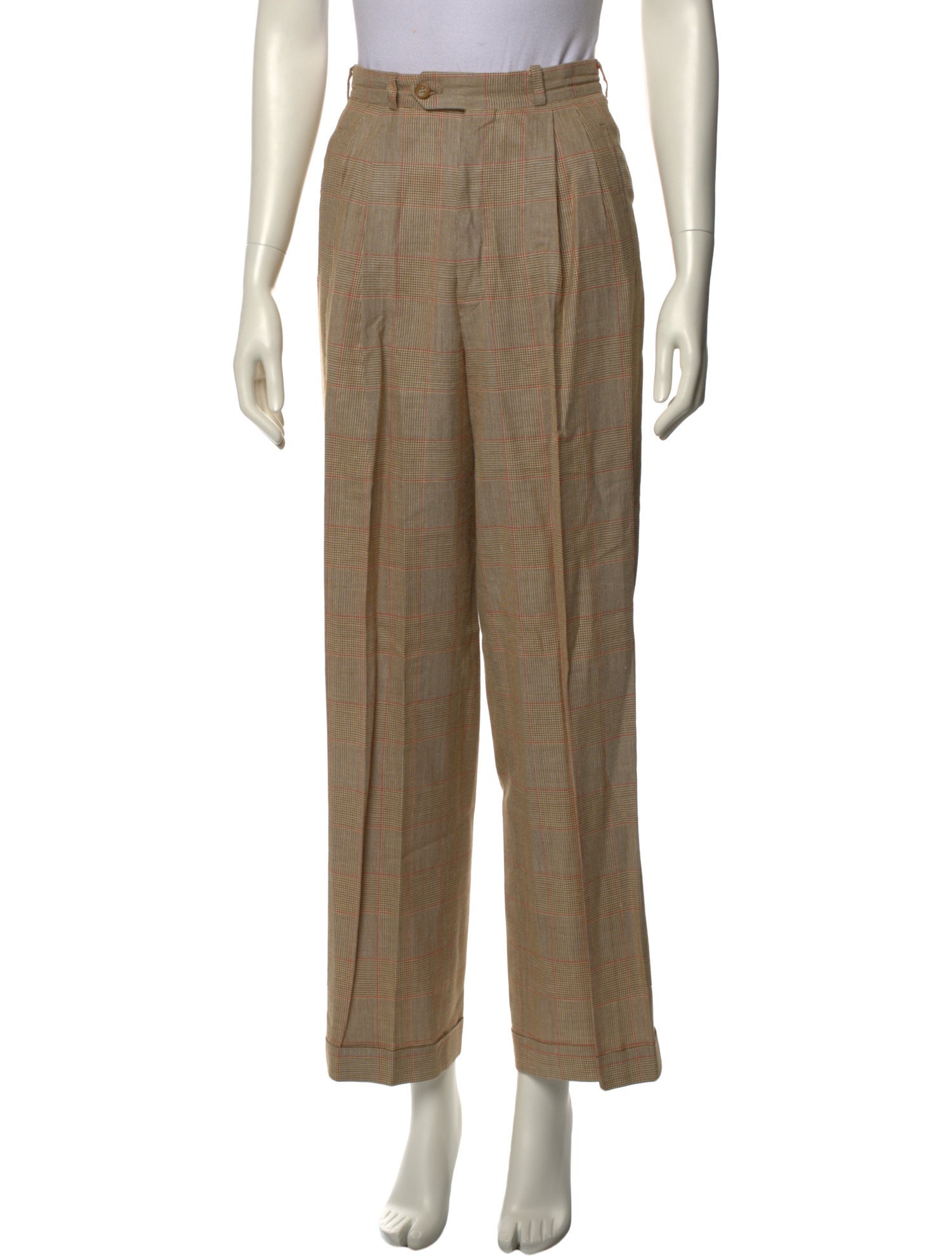 Paul Stuart Wool Wide Leg Pants