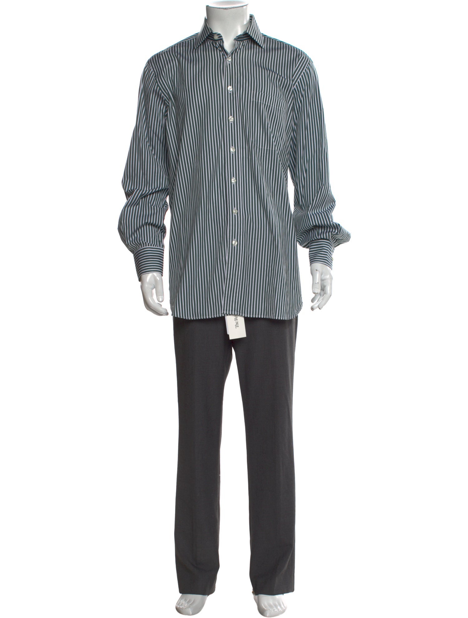 Paul Stuart Striped Long Sleeve Dress Shirt