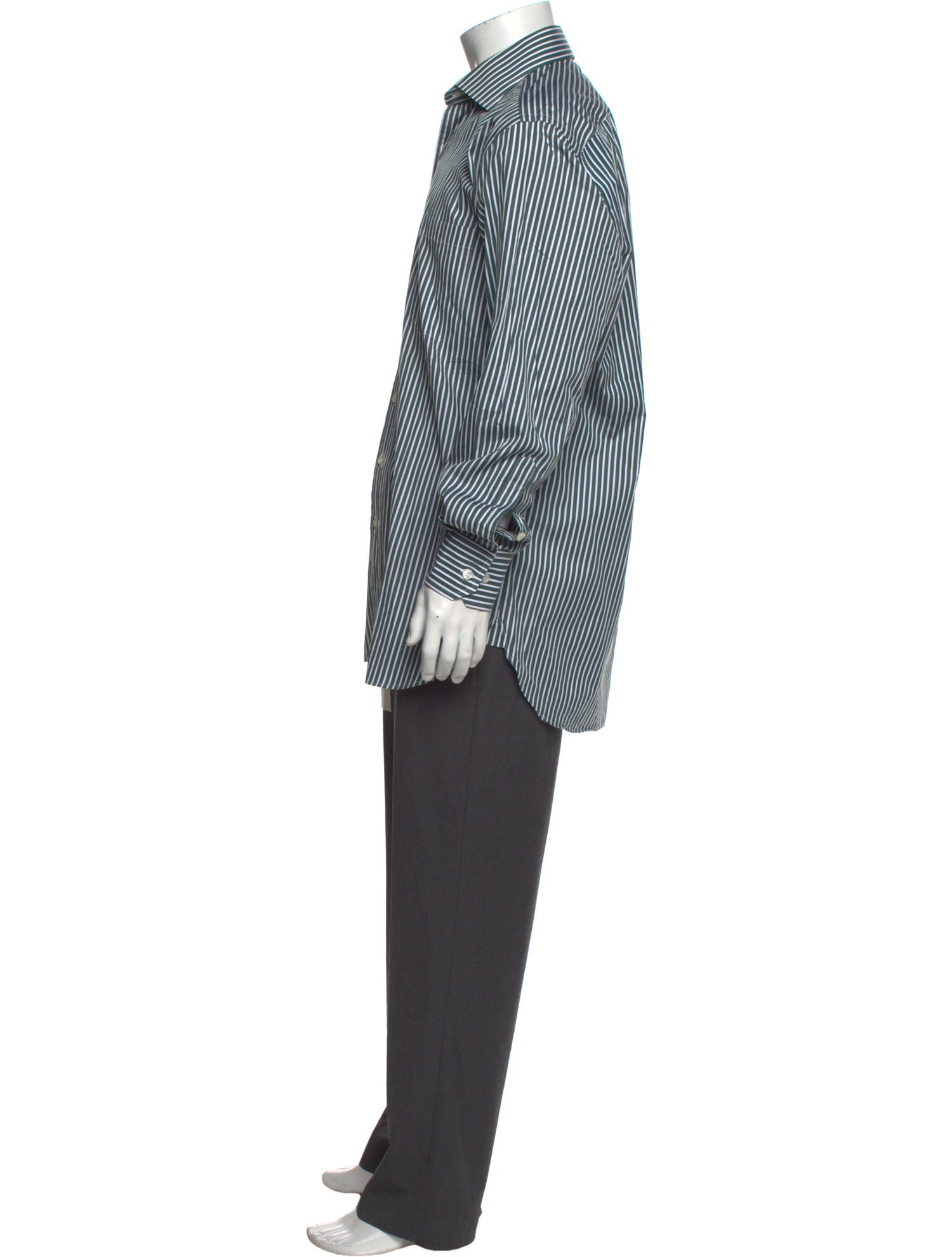 Paul Stuart Striped Long Sleeve Dress Shirt