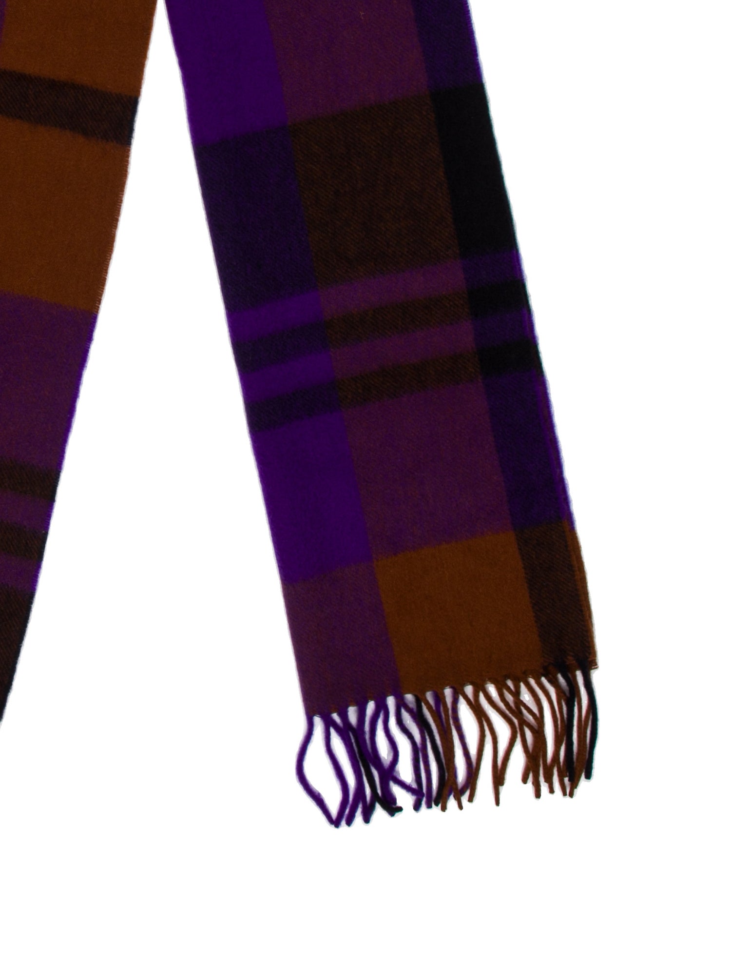 Paul Stuart Cashmere Plaid Print Scarf w/ Tags