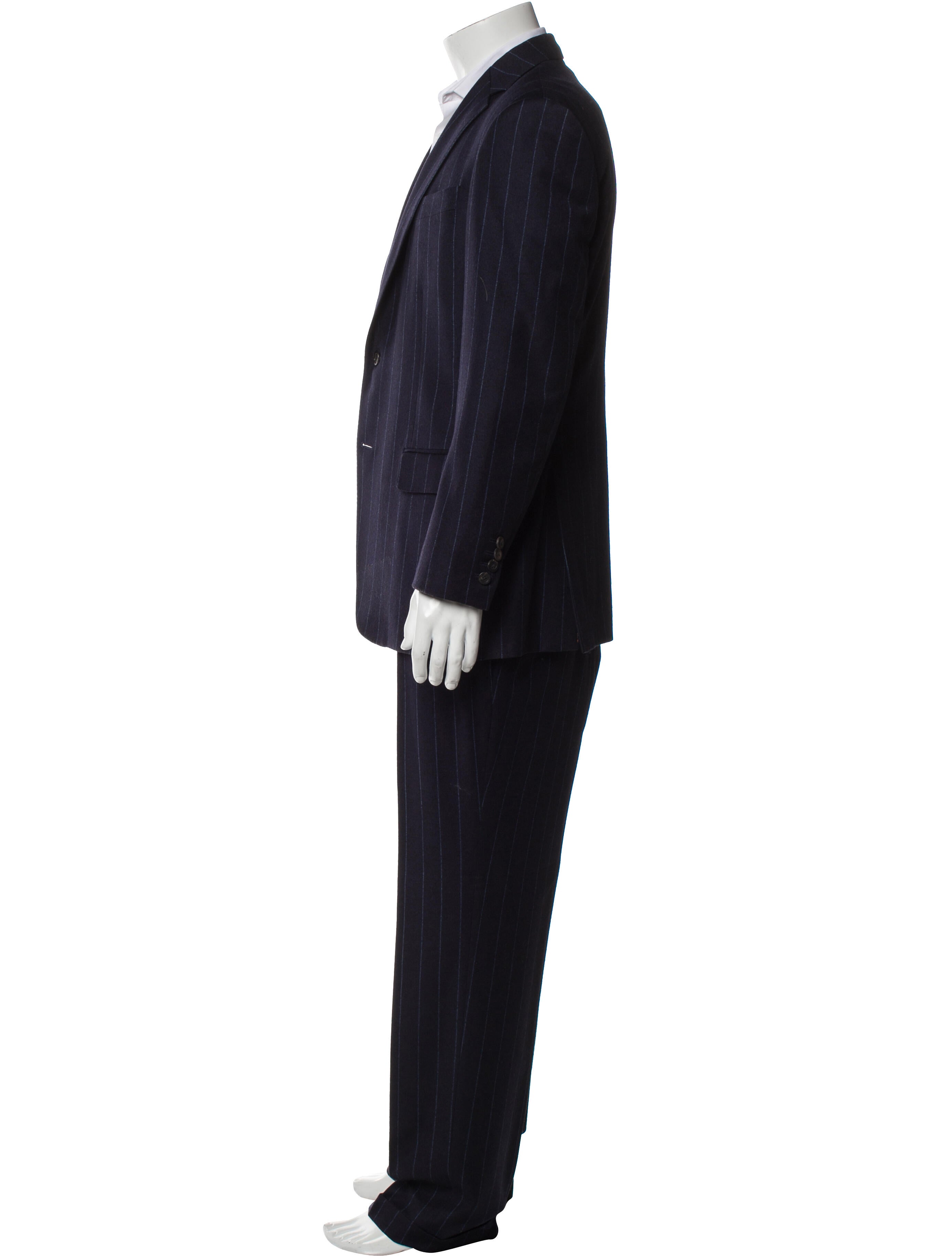 Paul Stuart Wool Striped Two-Piece Suit