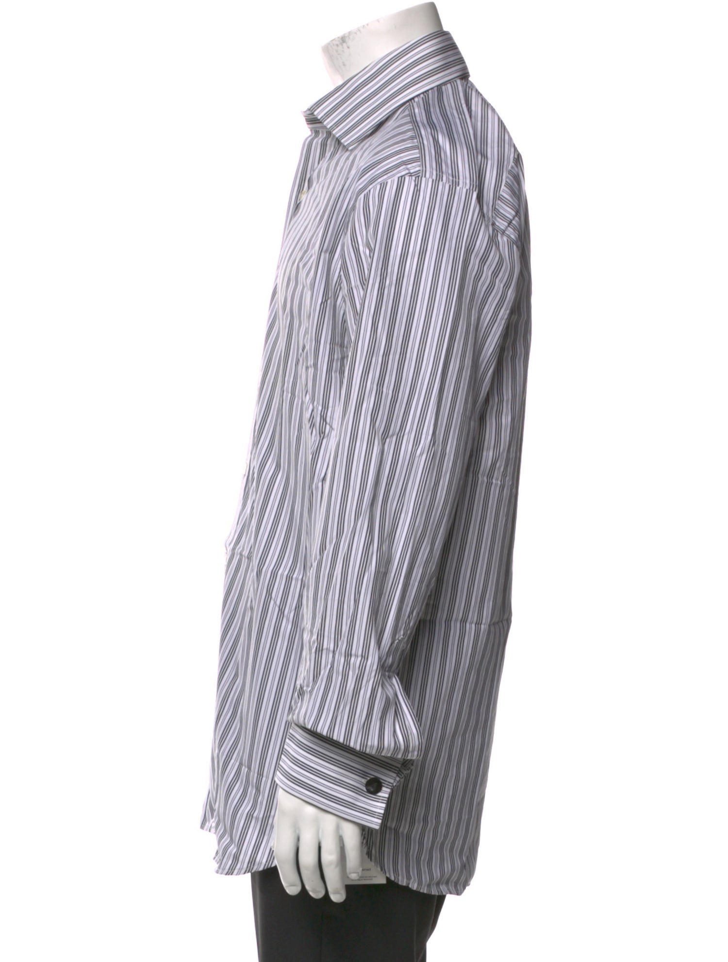 Paul Stuart Striped Long Sleeve Dress Shirt