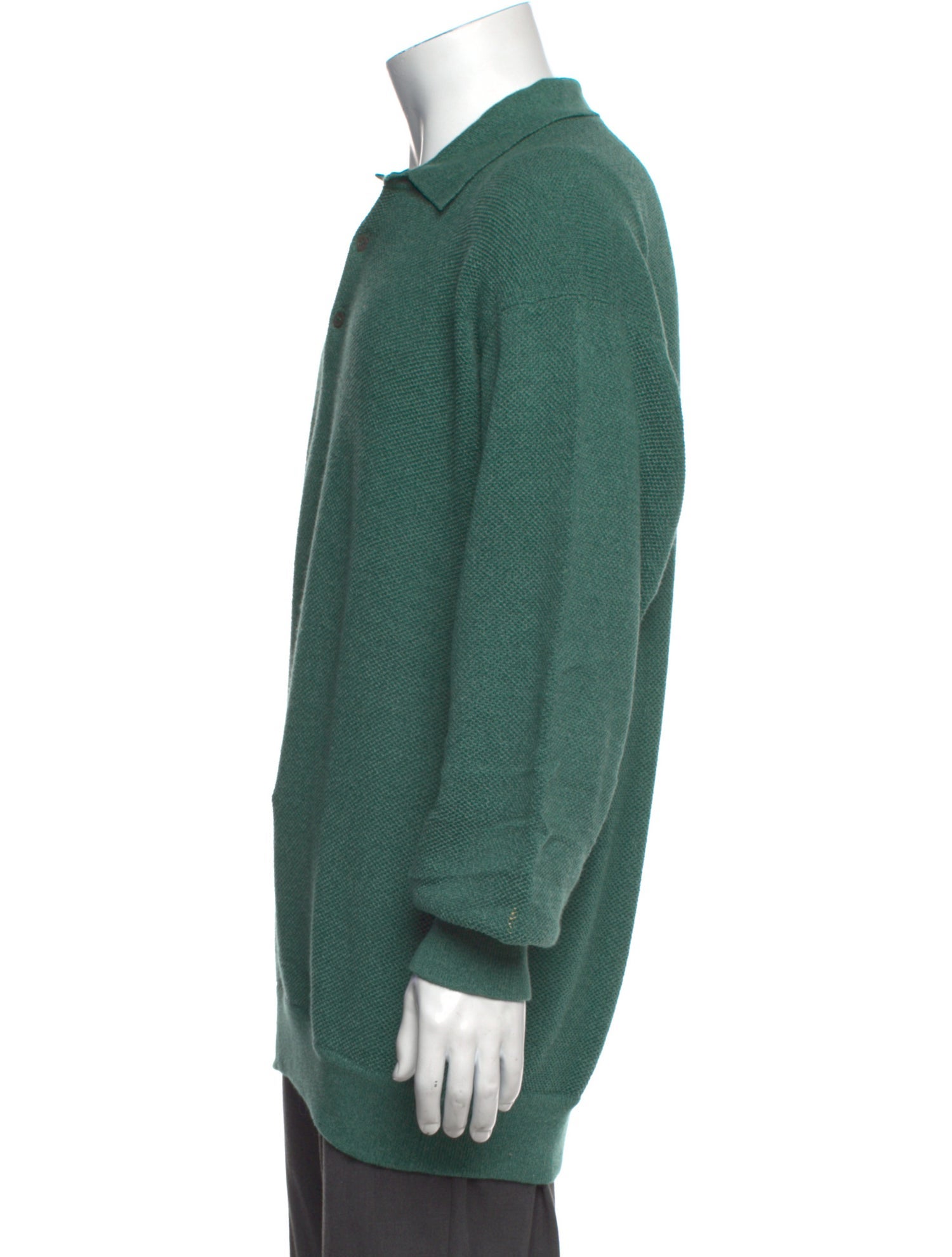 Paul Stuart Collar Long Sleeve Polo Sweater