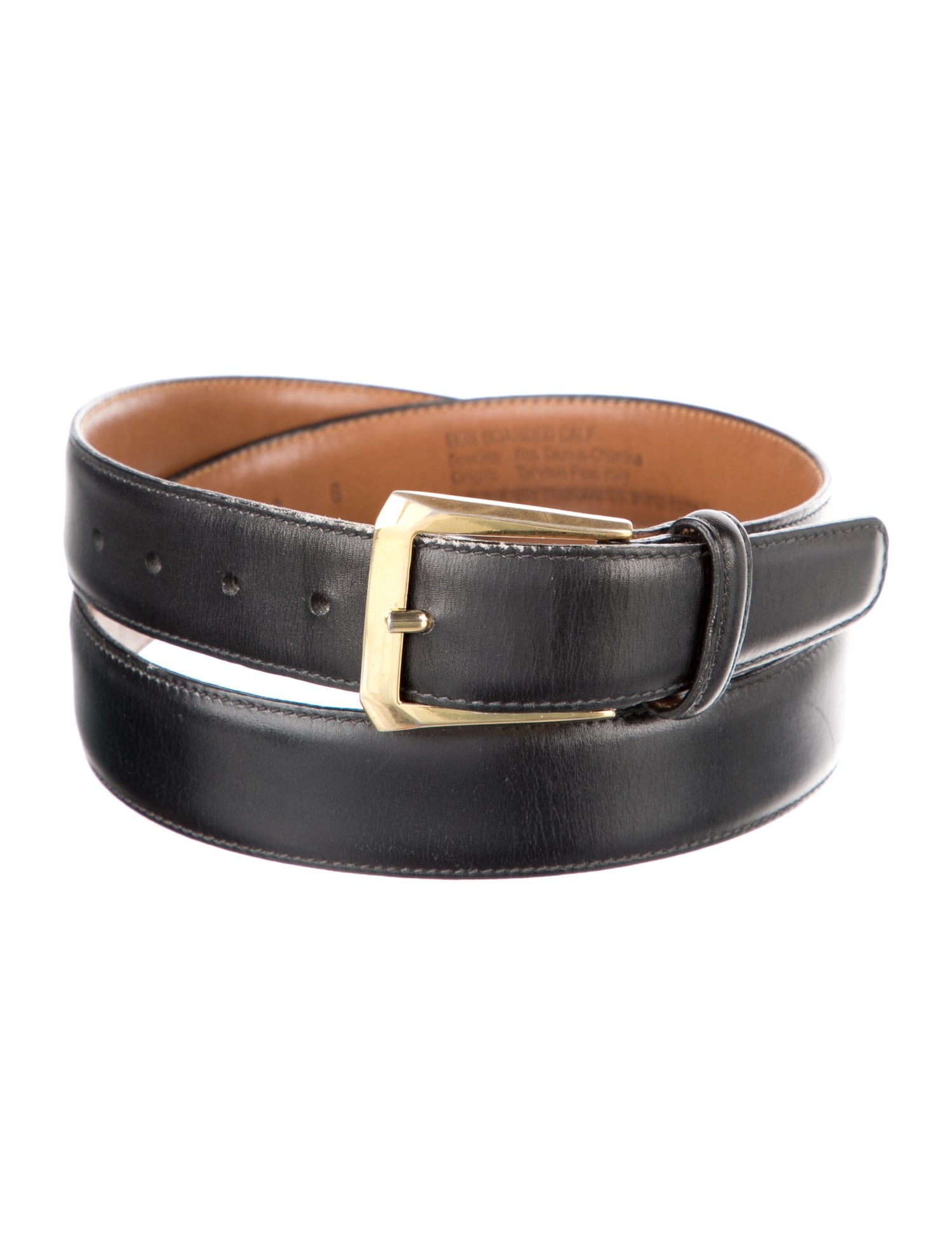 Paul Stuart Skinny Leather Waist Belt
