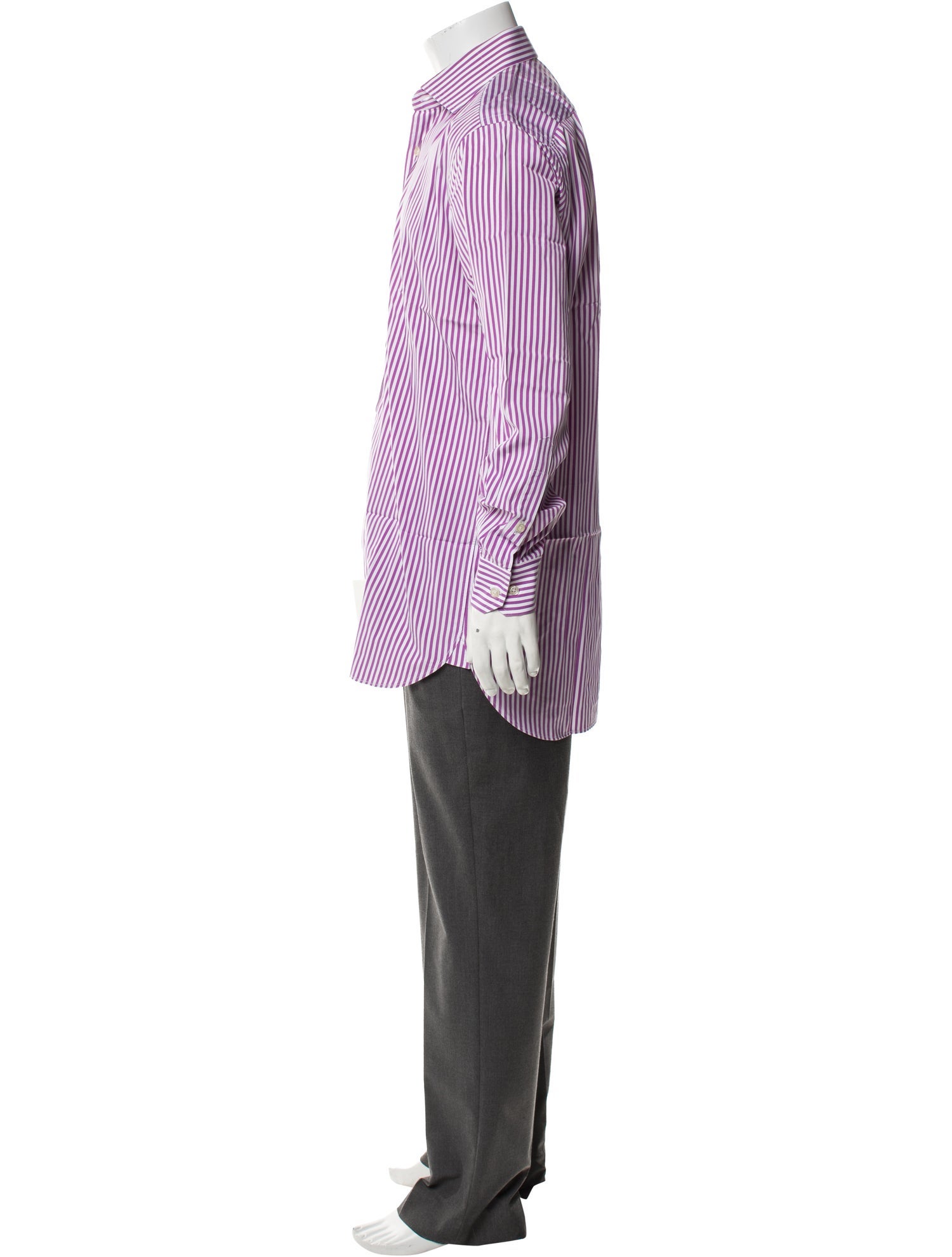 Paul Stuart Striped Long Sleeve Dress Shirt