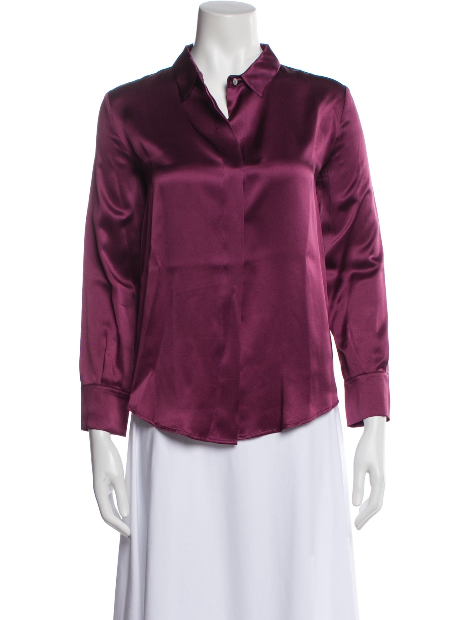 Paul Stuart Silk Long Sleeve Blouse