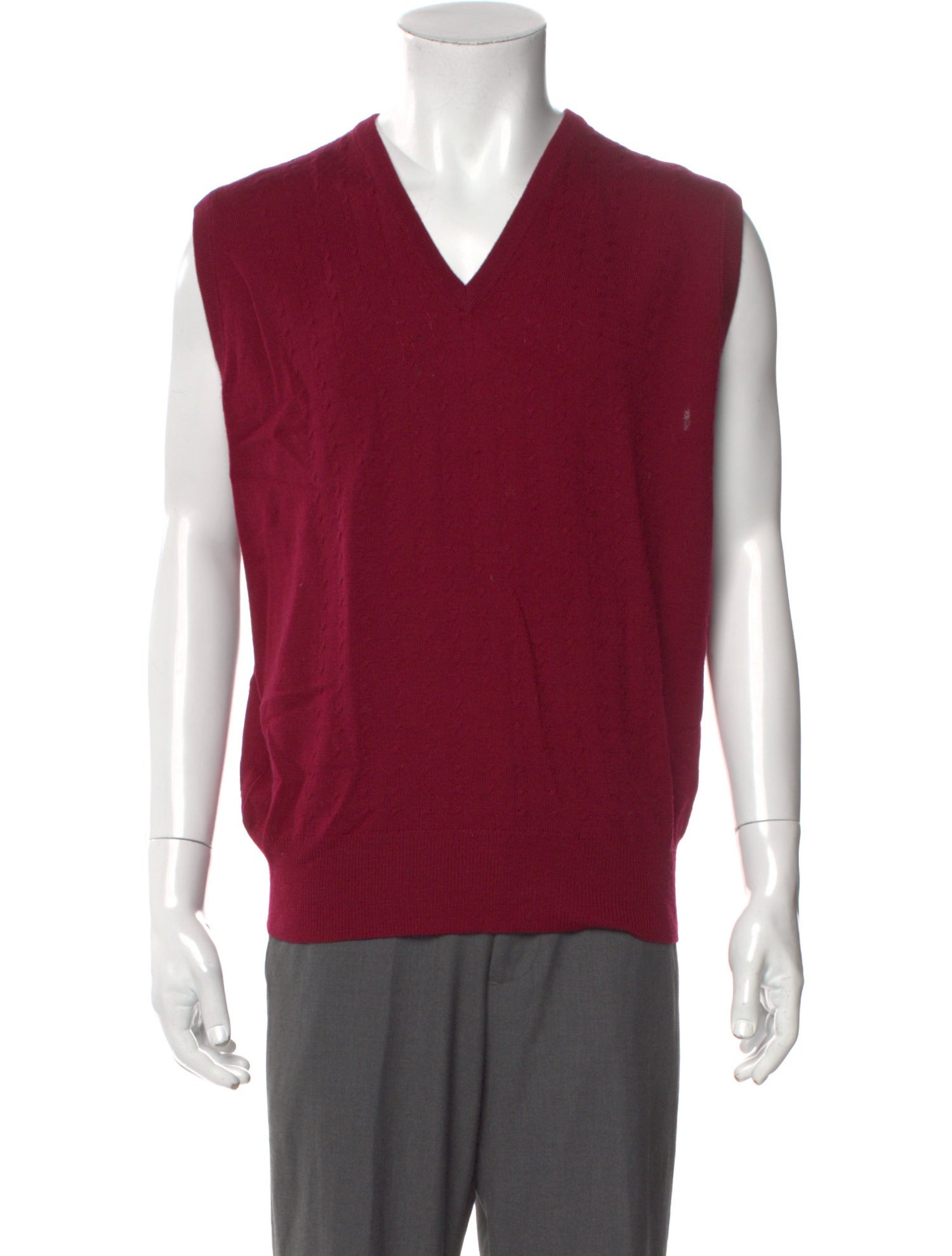 Paul Stuart Merino Wool V-Neck Sweater Vest