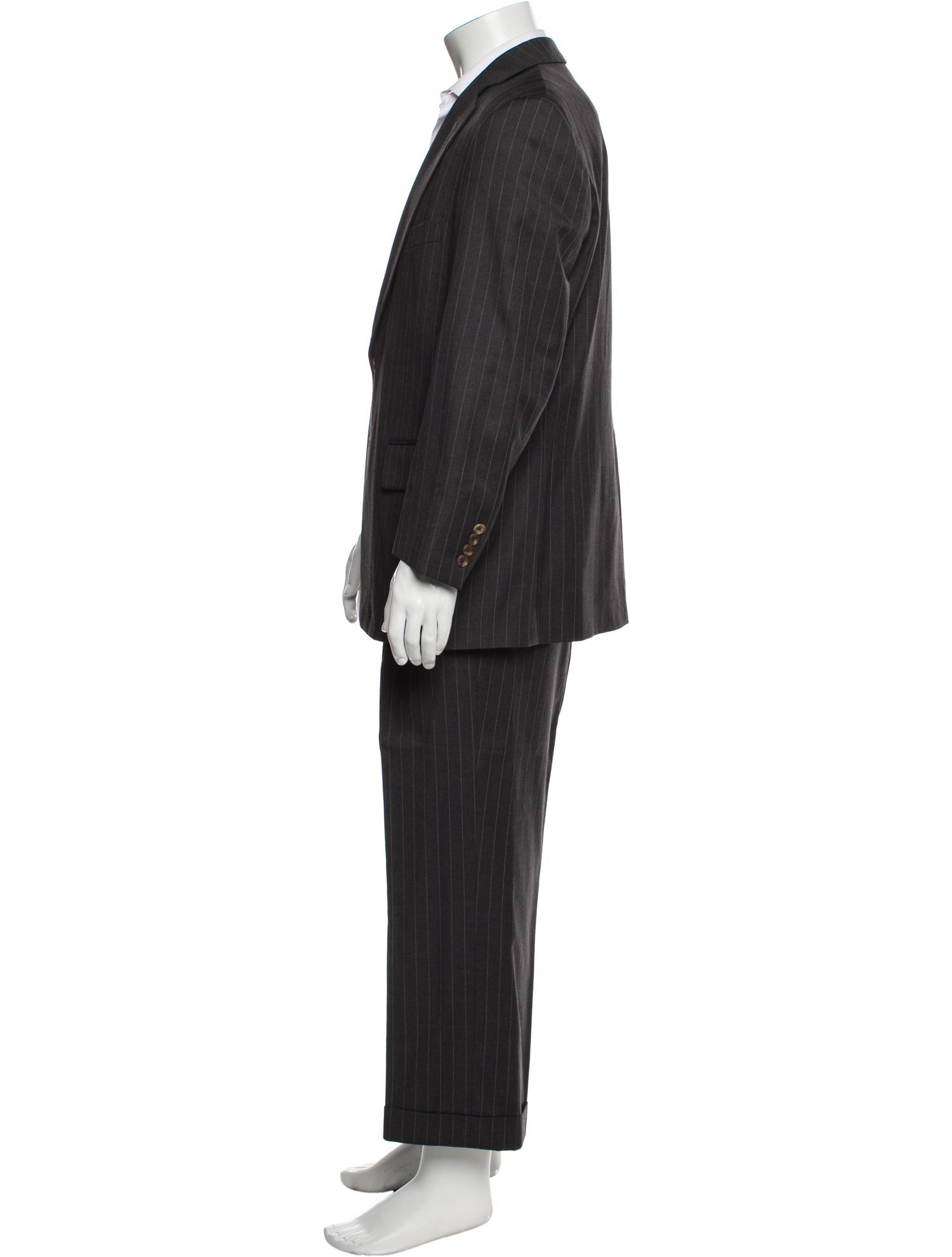 Paul Stuart Wool Striped Two-Piece Suit