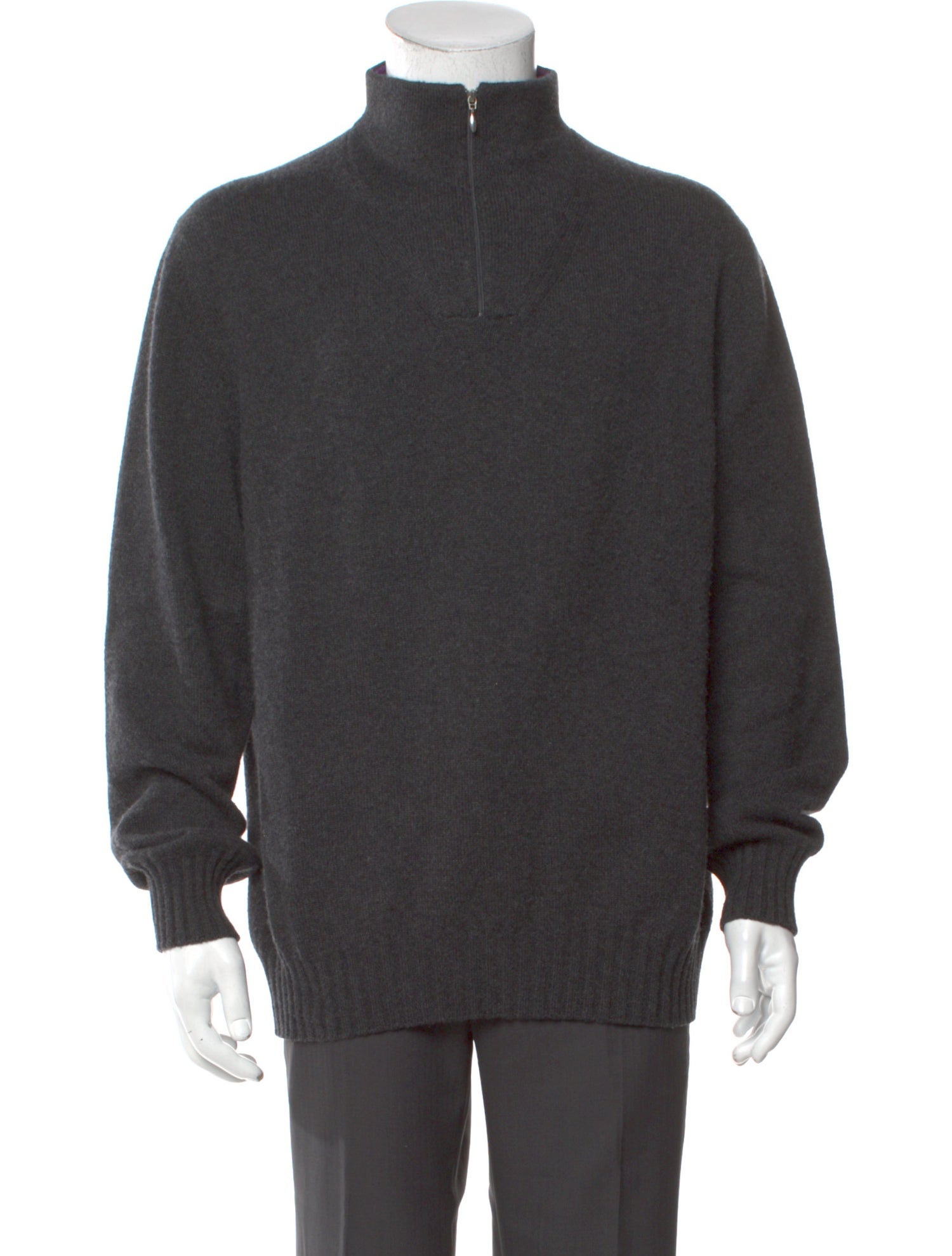 Paul Stuart Cashmere Mock Neck Pullover