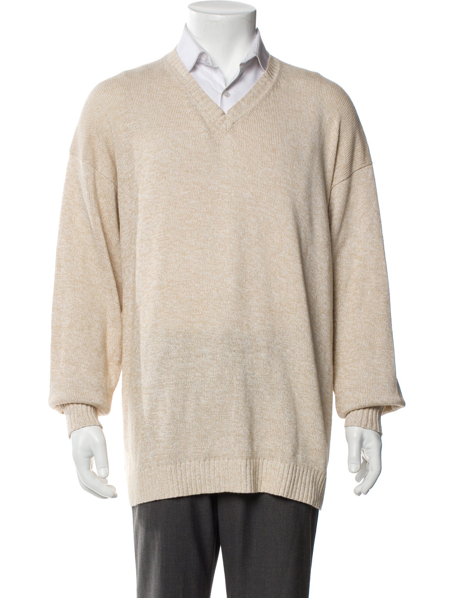 Paul Stuart Linen V-Neck Pullover