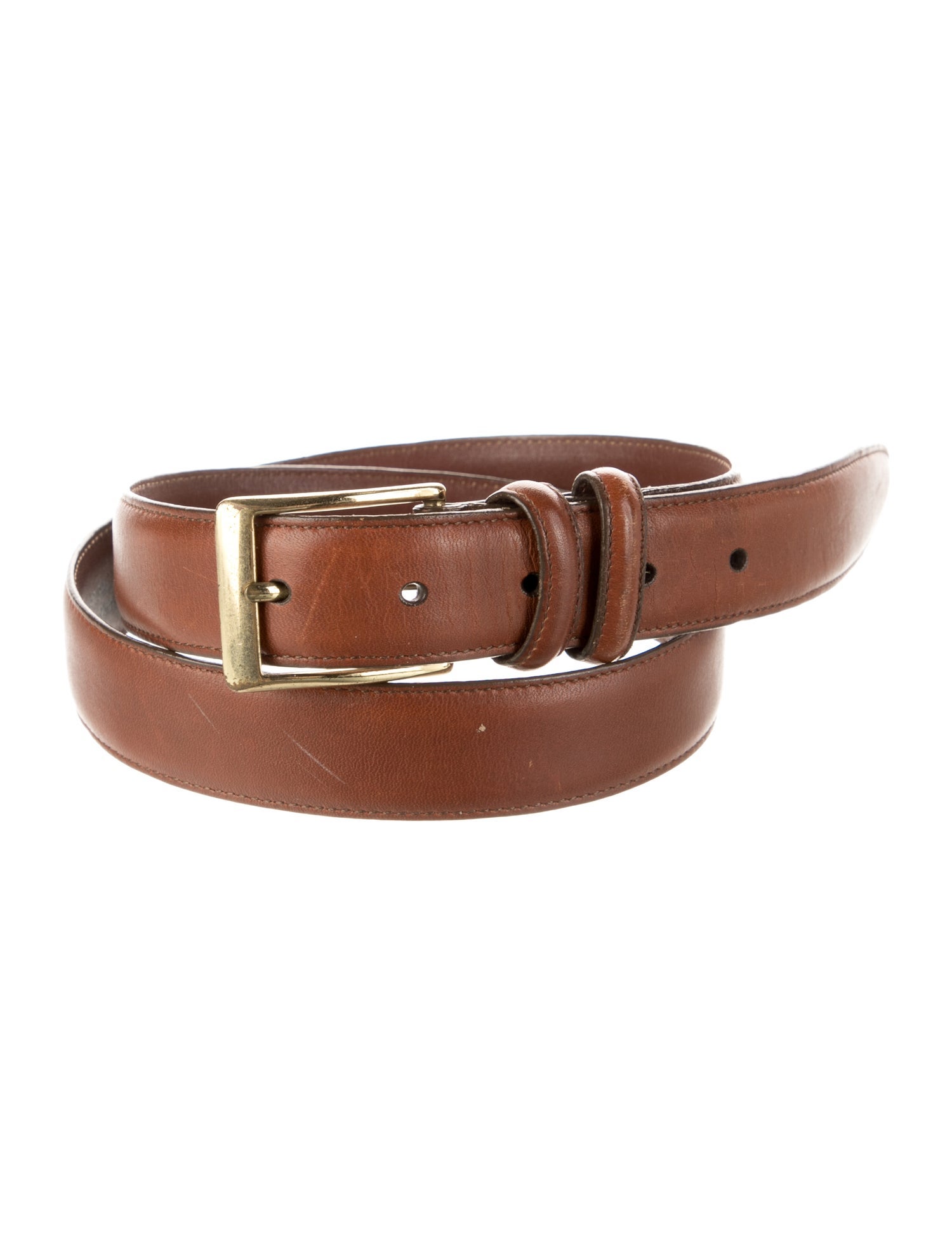 Paul Stuart Skinny Leather Belt