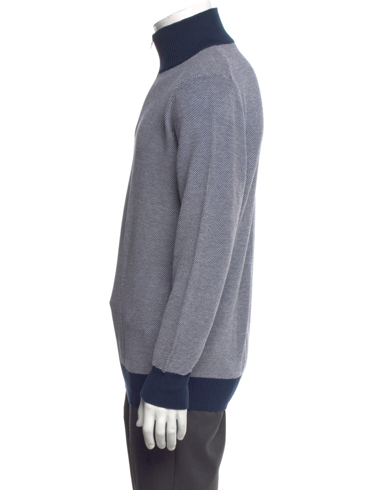 Paul Stuart Turtleneck Long Sleeve Polo Sweater
