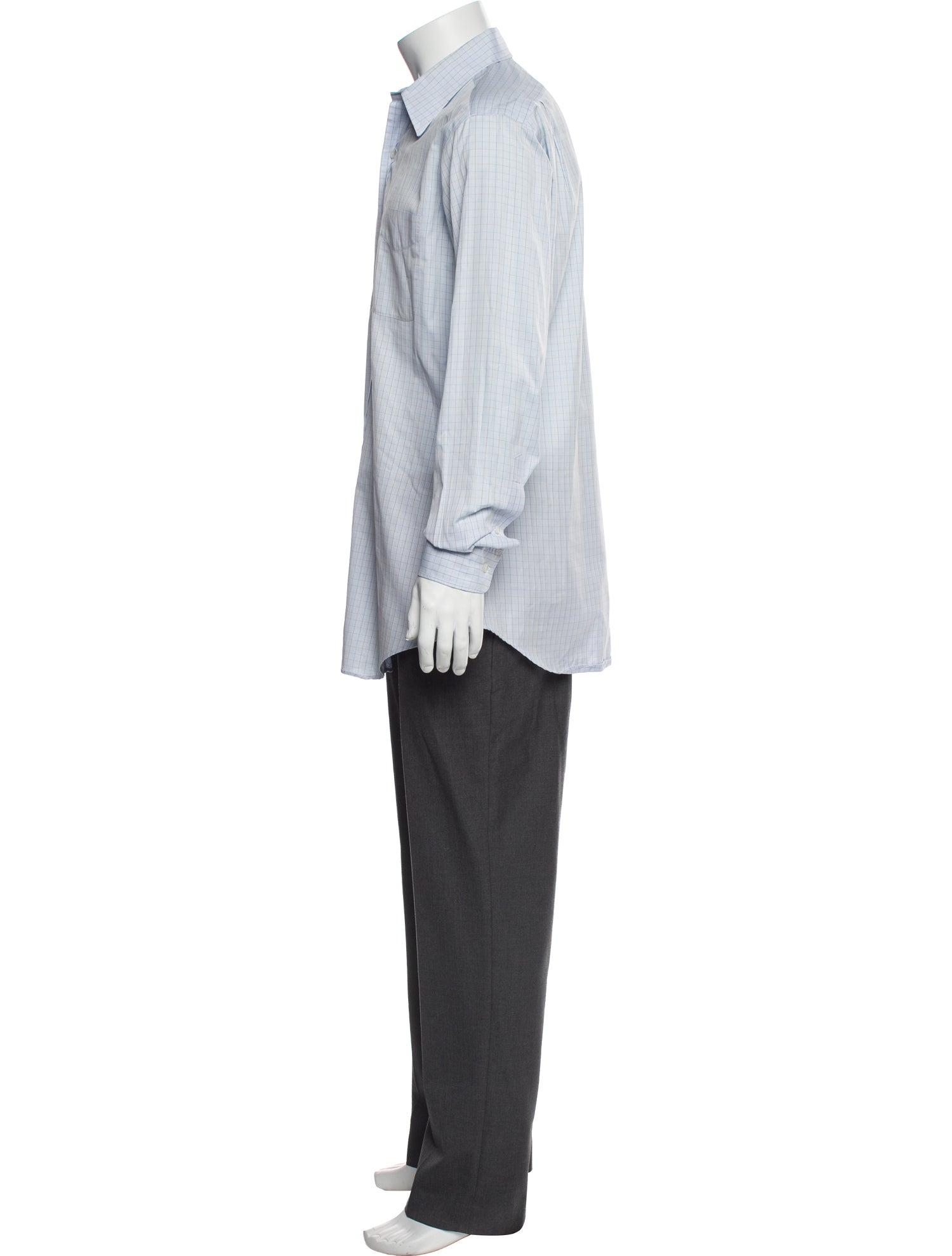 Paul Stuart Plaid Print Long Sleeve Shirt