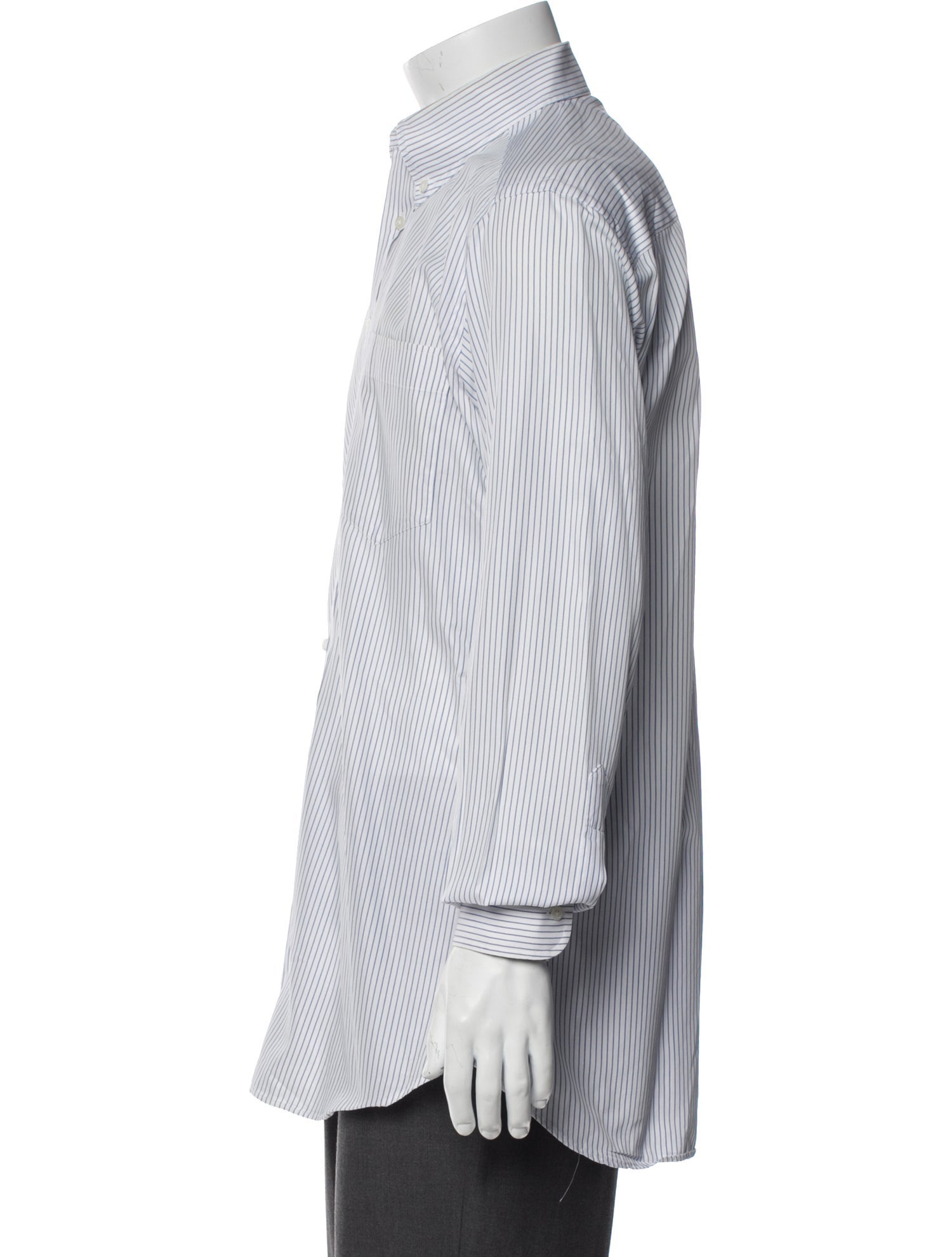 Paul Stuart Striped Long Sleeve Dress Shirt