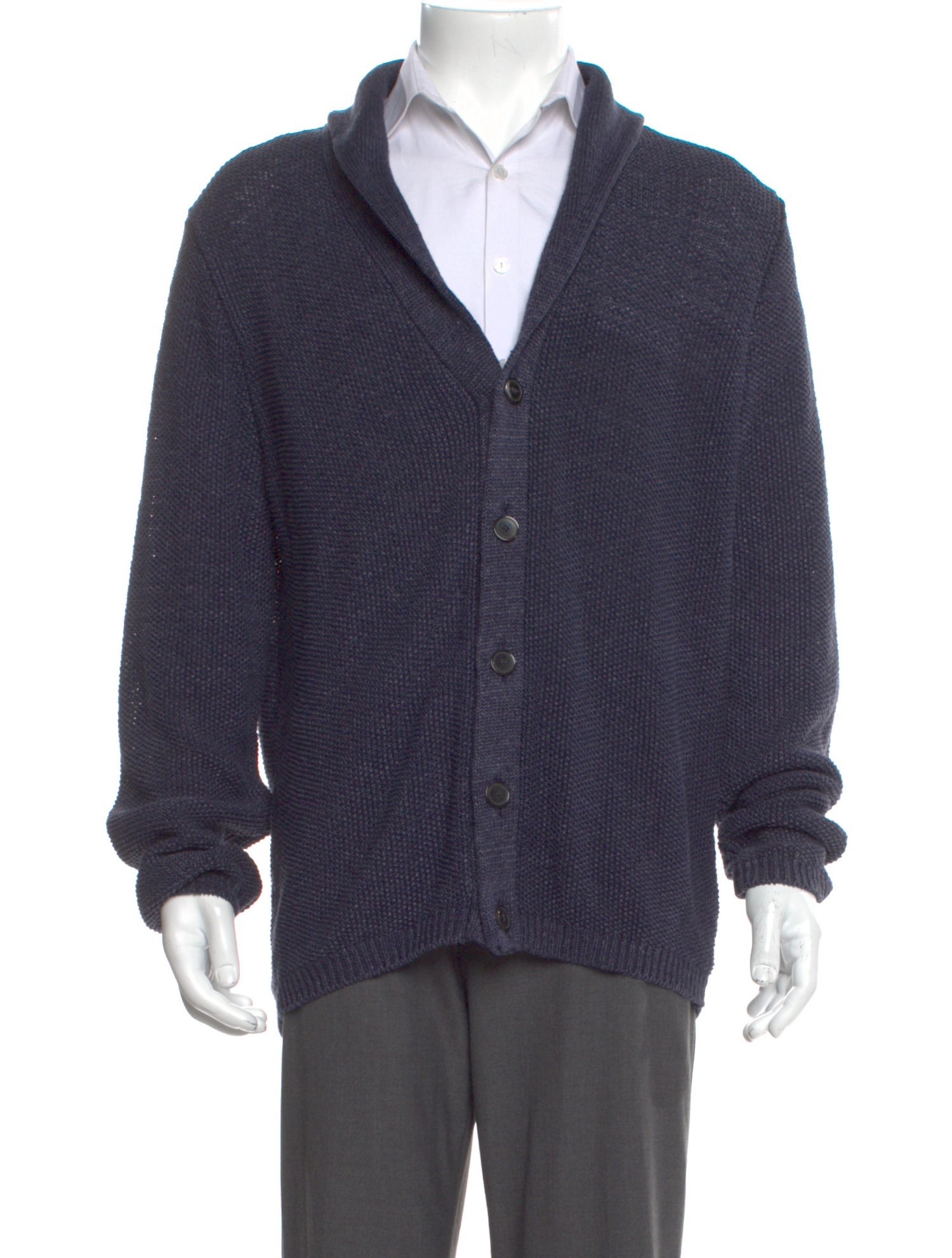Paul Stuart Linen V-Neck Cardigan