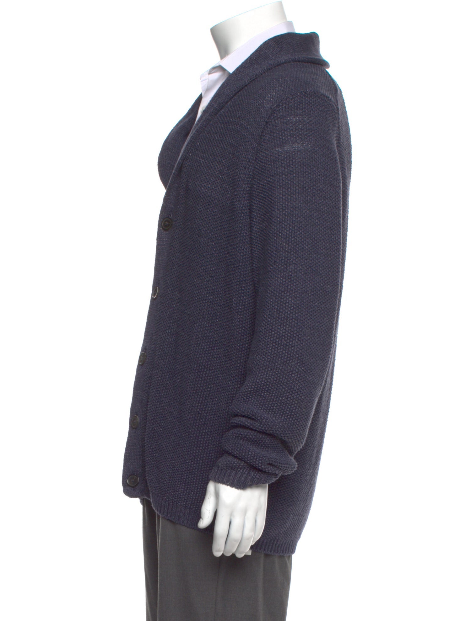 Paul Stuart Linen V-Neck Cardigan