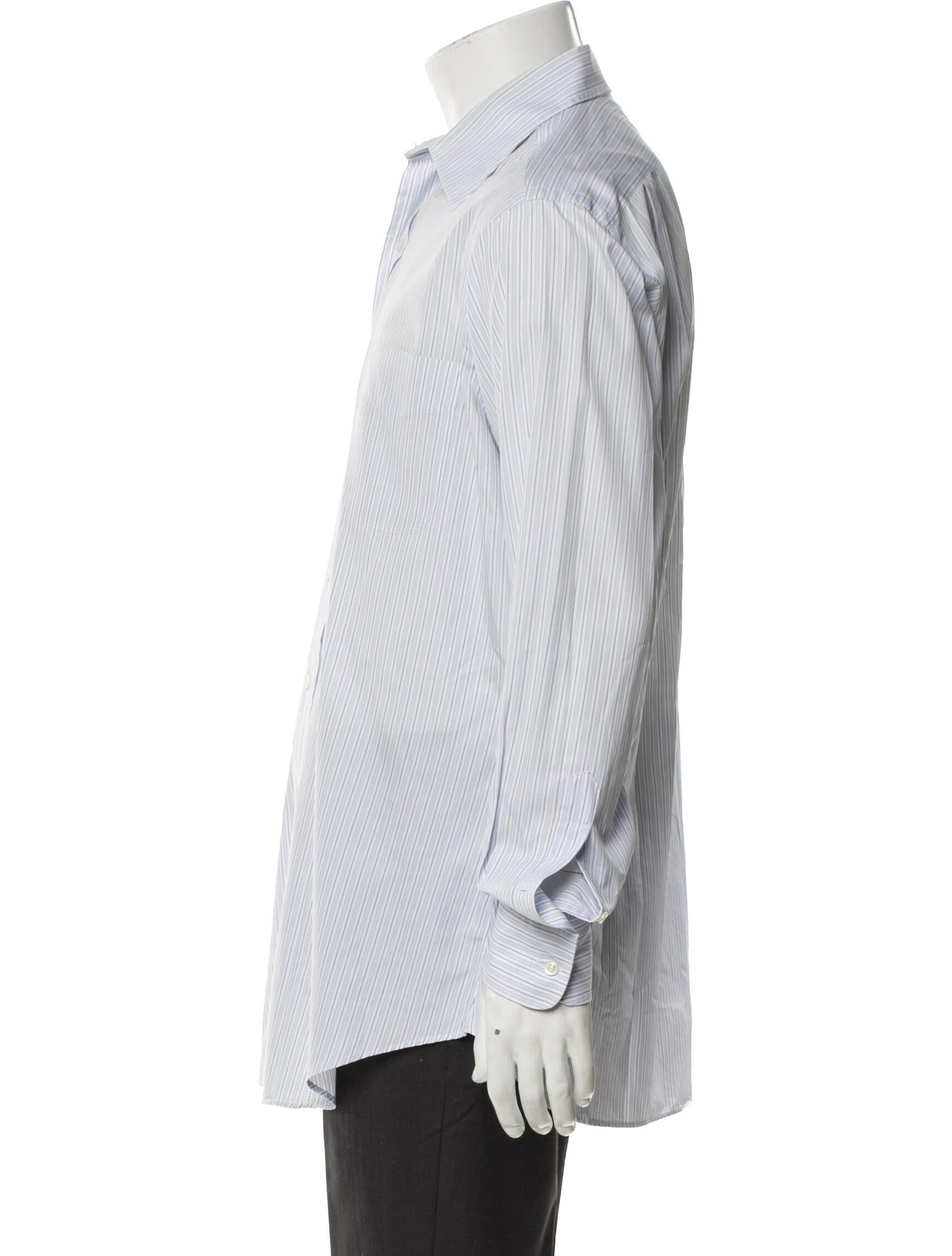 Paul Stuart Striped Long Sleeve Dress Shirt