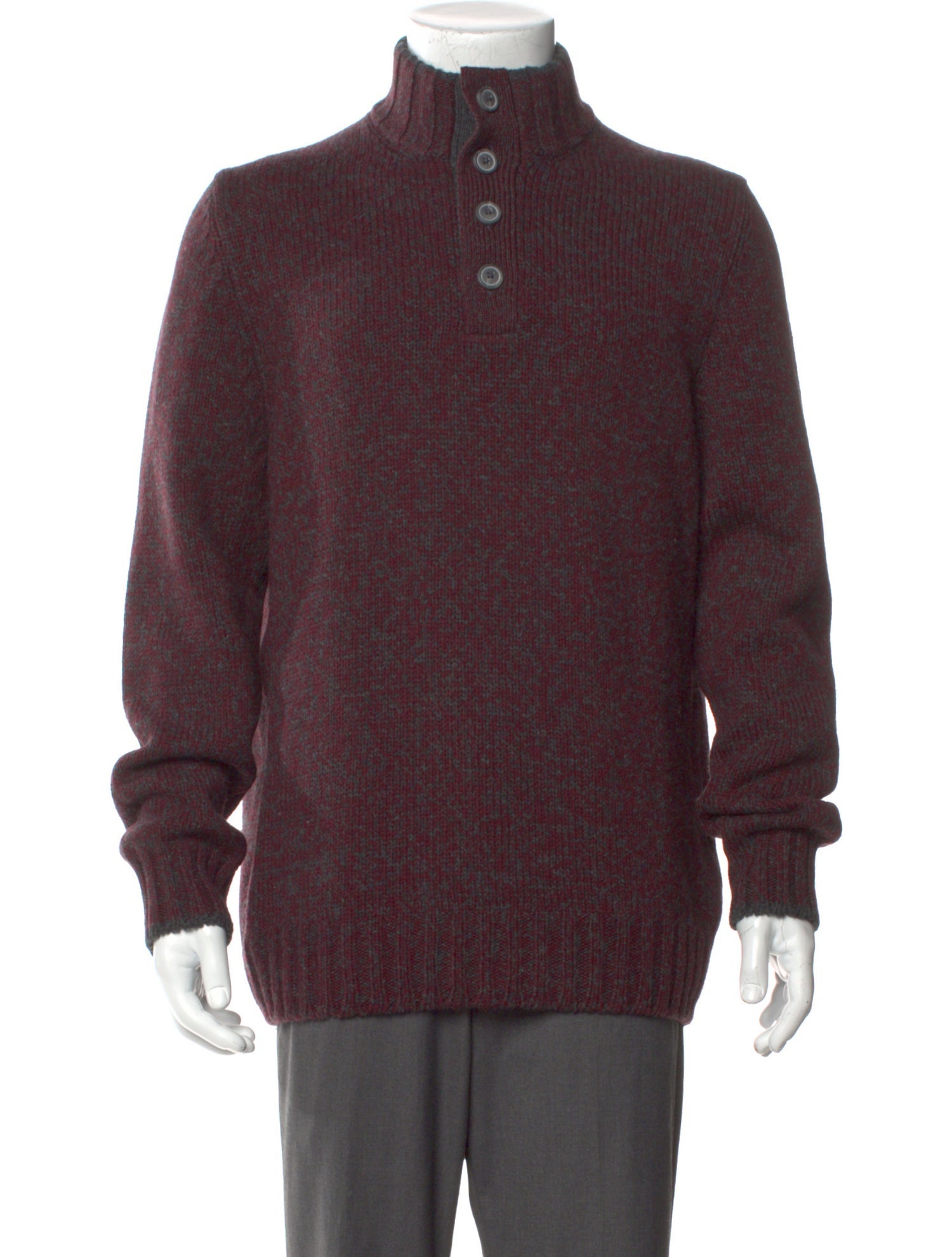 Paul Stuart Virgin Wool Turtleneck Polo Sweater
