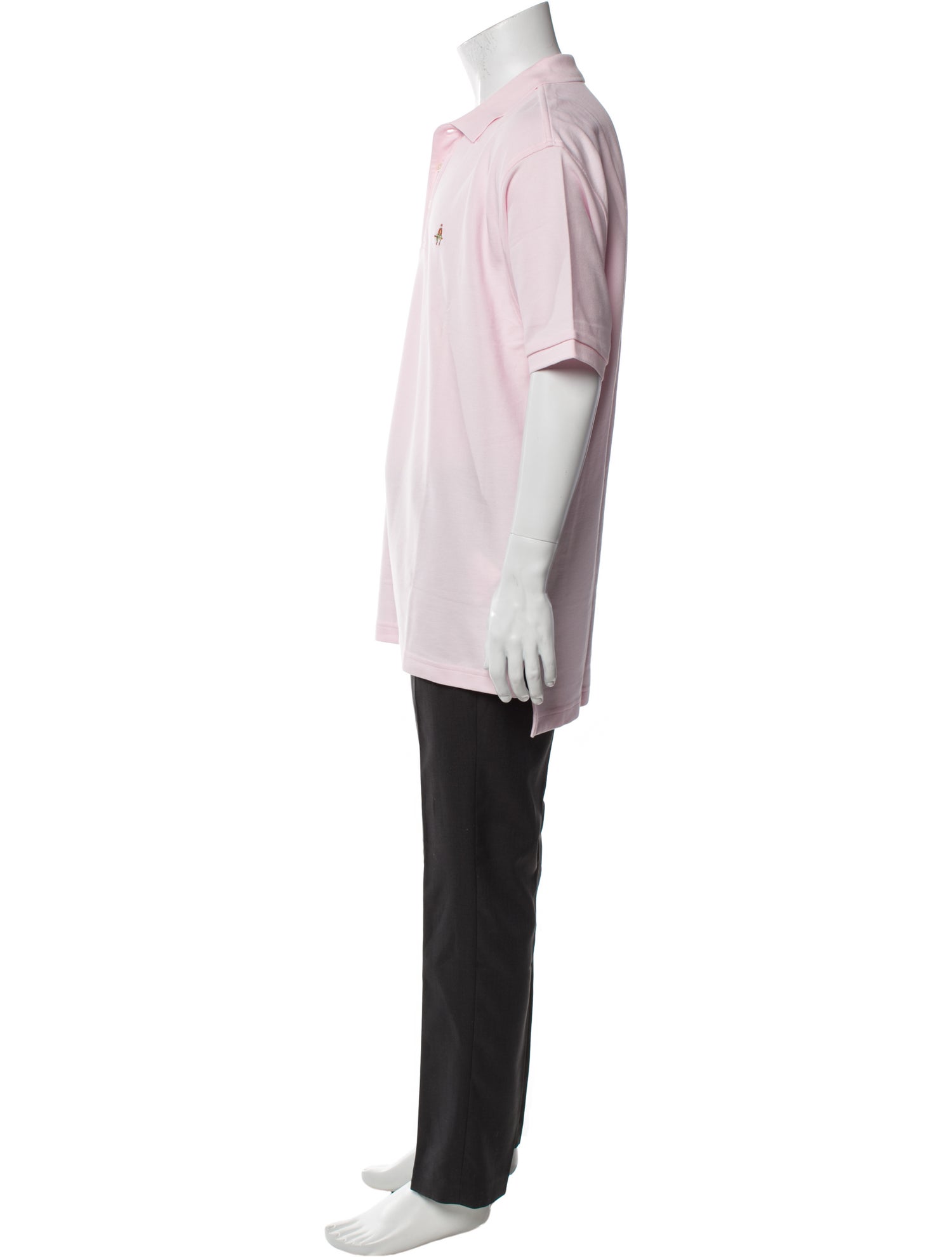 Paul Stuart Graphic Print V-Neck Polo Shirt w/ Tags
