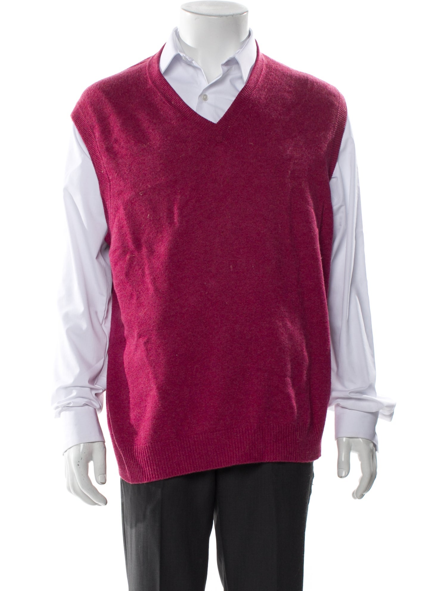 Paul Stuart Cashmere V-Neck Sweater Vest
