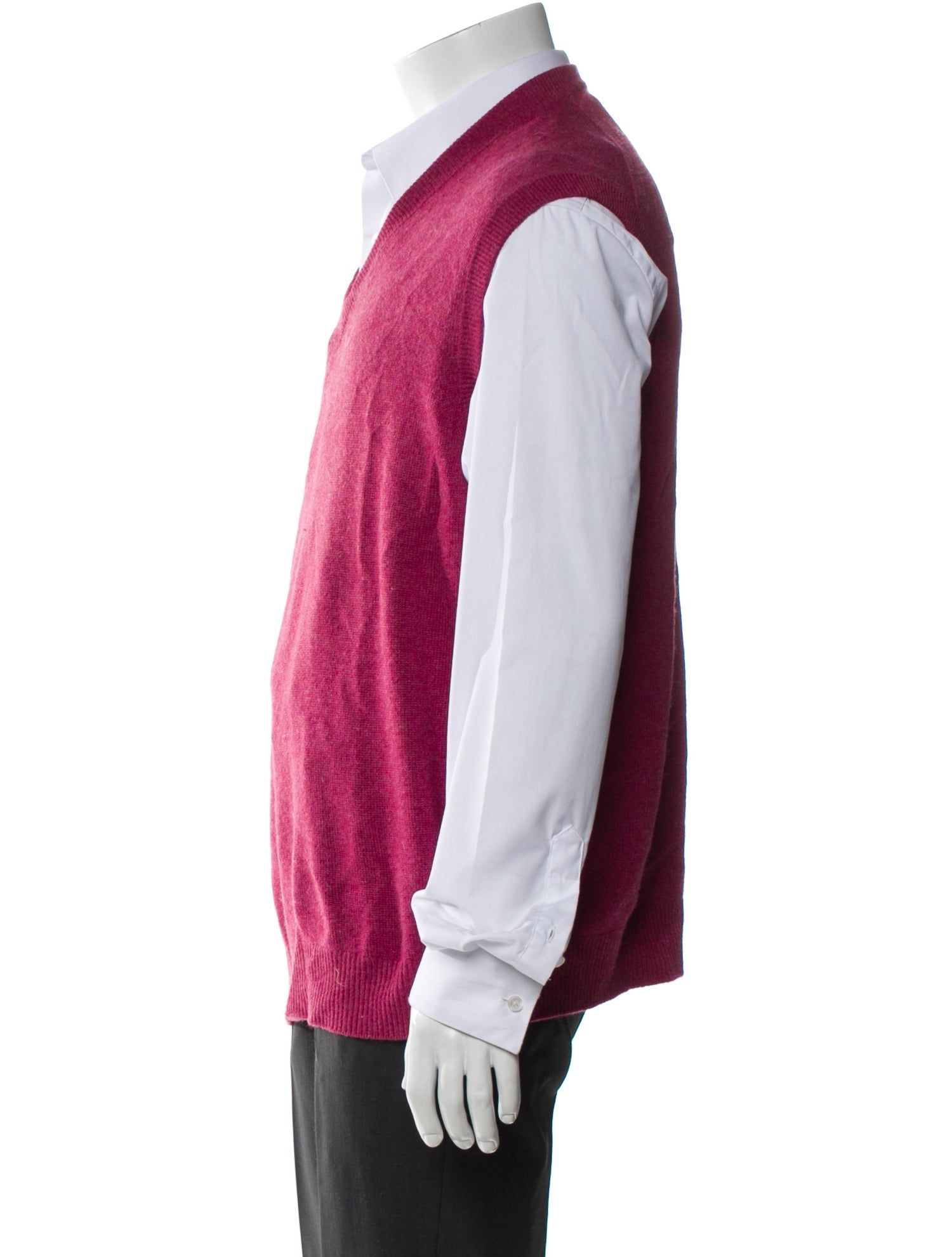 Paul Stuart Cashmere V-Neck Sweater Vest